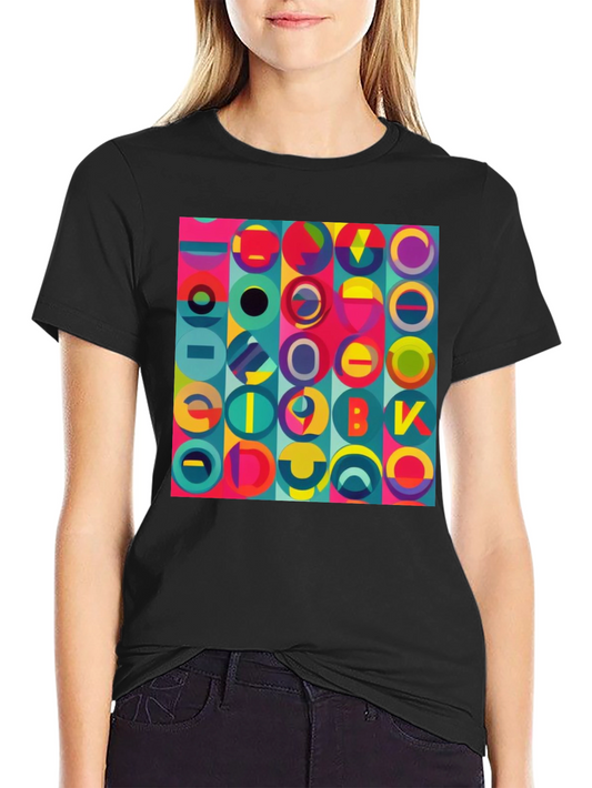 Abstract Geometric Colorful Design Tee