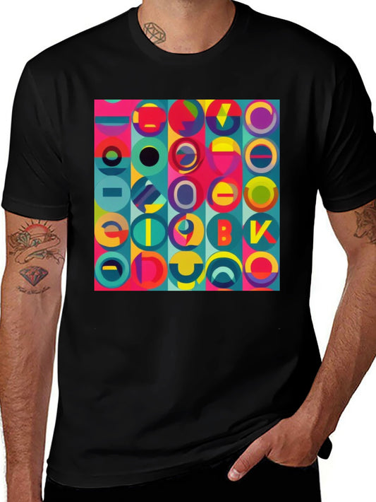 Abstract Geometric Colorful Design Tee