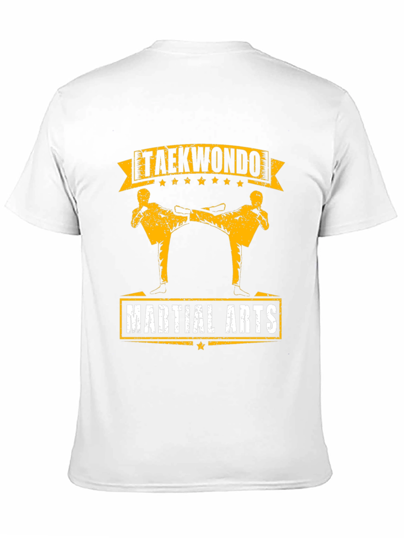 Taekwondo Martial Arts Graphic Tee - Black Cotton