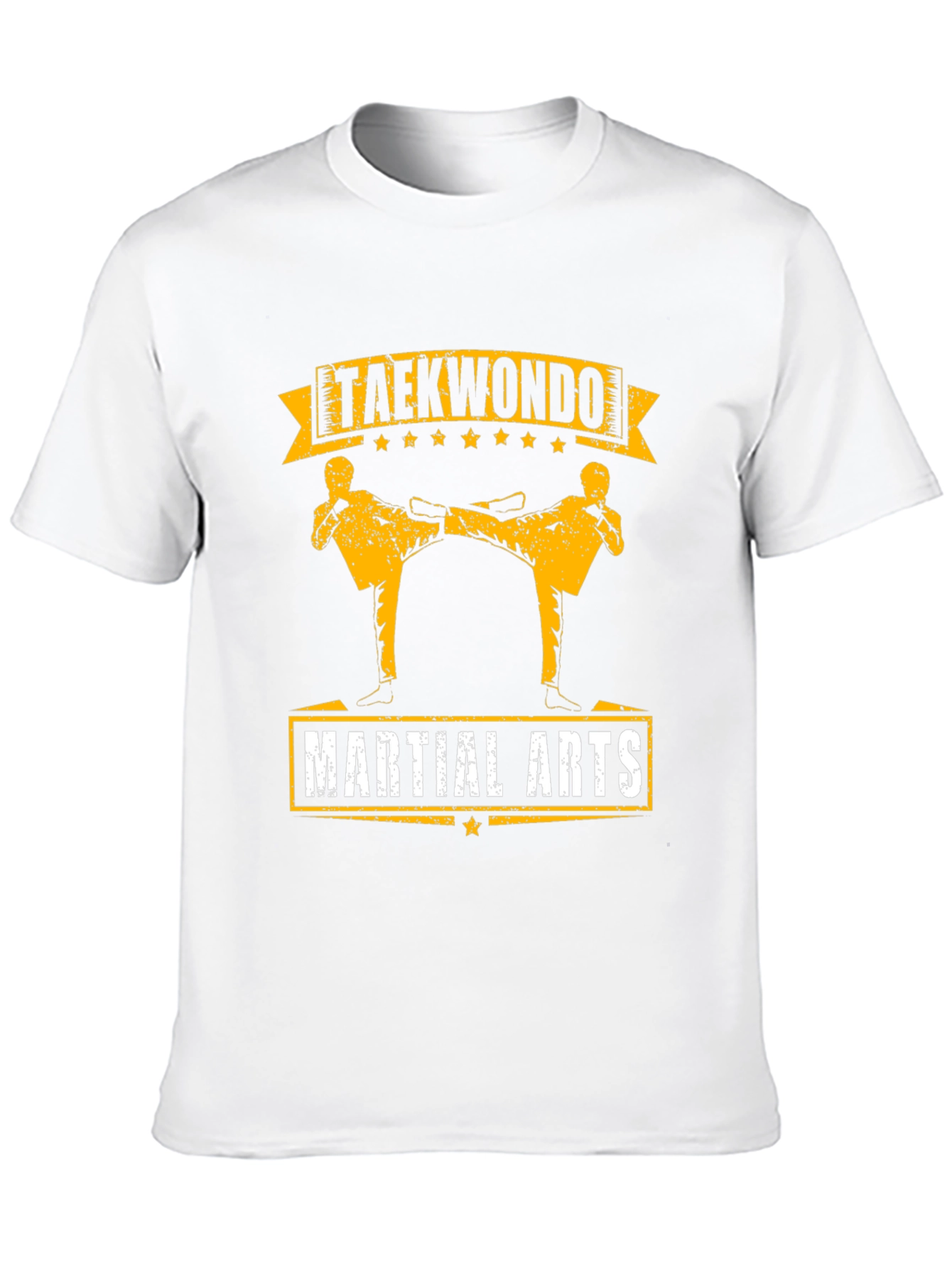 Taekwondo Martial Arts Graphic Tee - Black Cotton