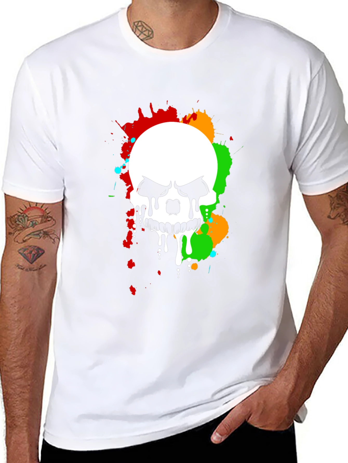 Skull Graphic T-Shirt - Black