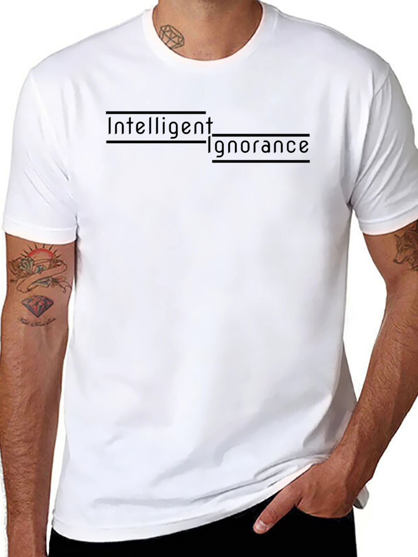 Intelligent Ignorance Black T-Shirt - Stylish & Edgy