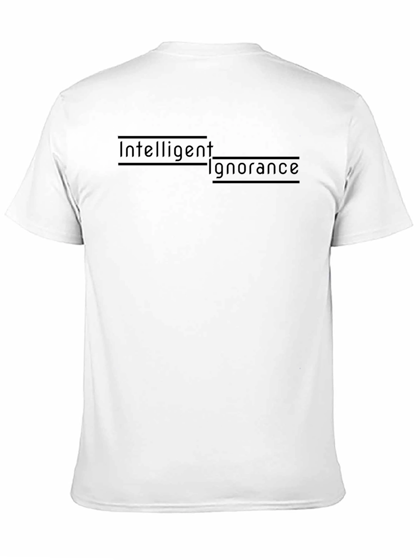 Intelligent Ignorance Black T-Shirt - Stylish & Edgy