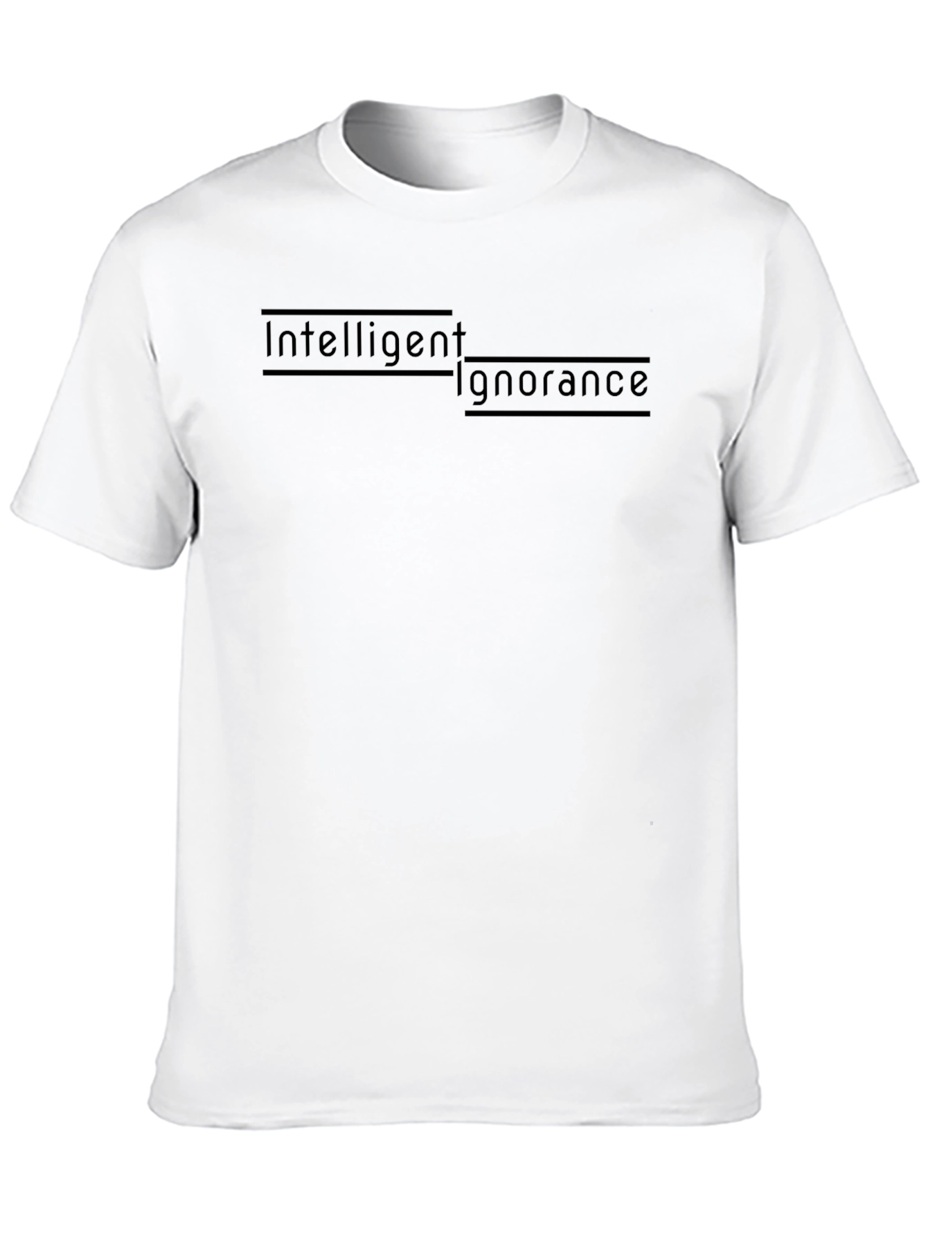 Intelligent Ignorance Black T-Shirt - Stylish & Edgy