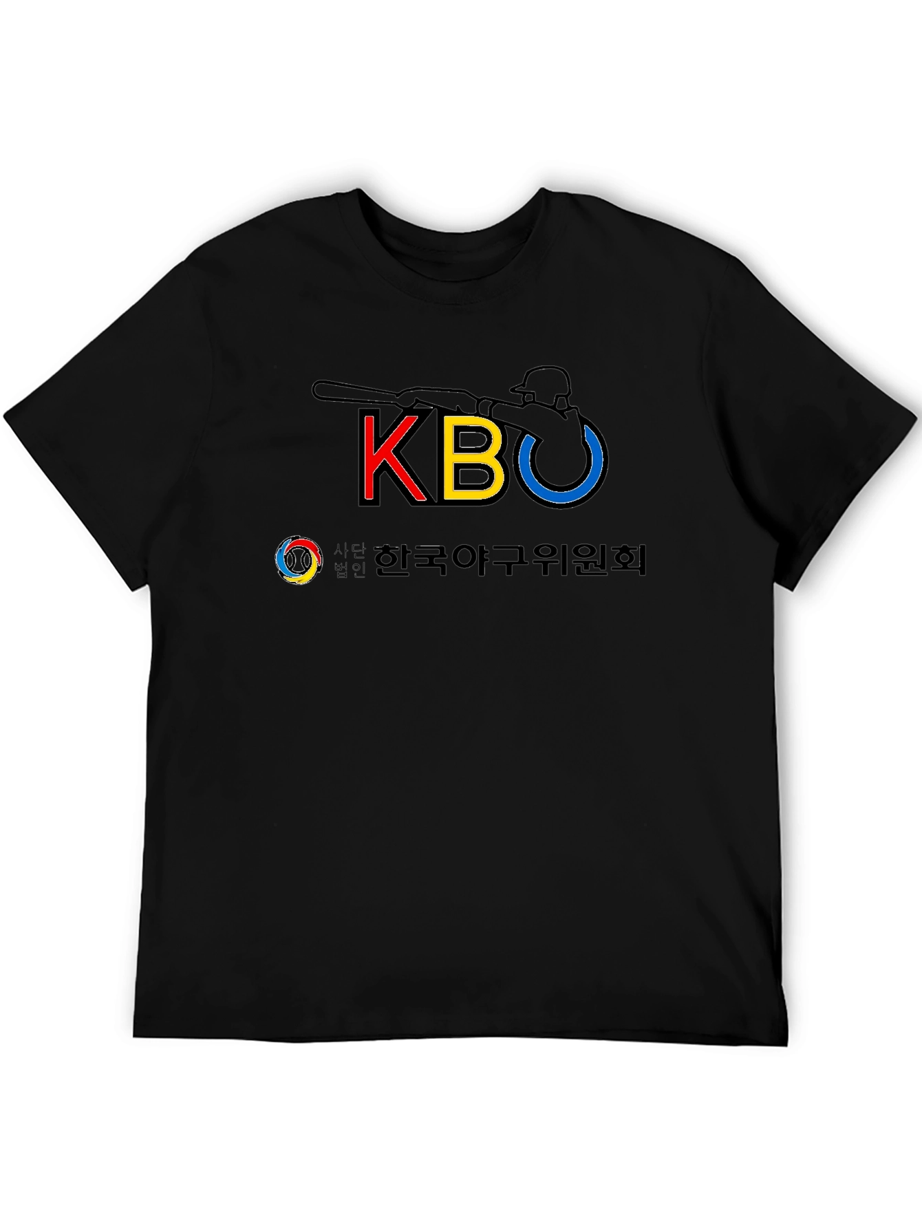 KBO Baseball Black T-Shirt - Korean Baseball