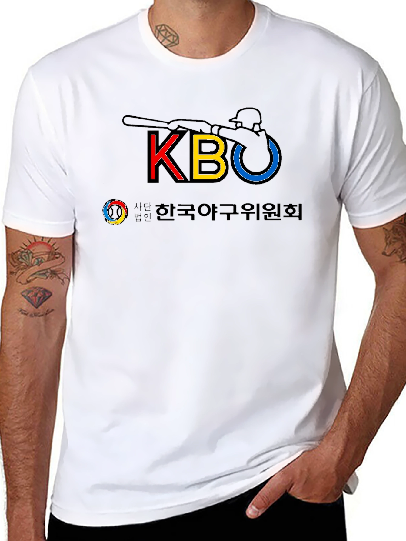 KBO Baseball Black T-Shirt - Korean Baseball