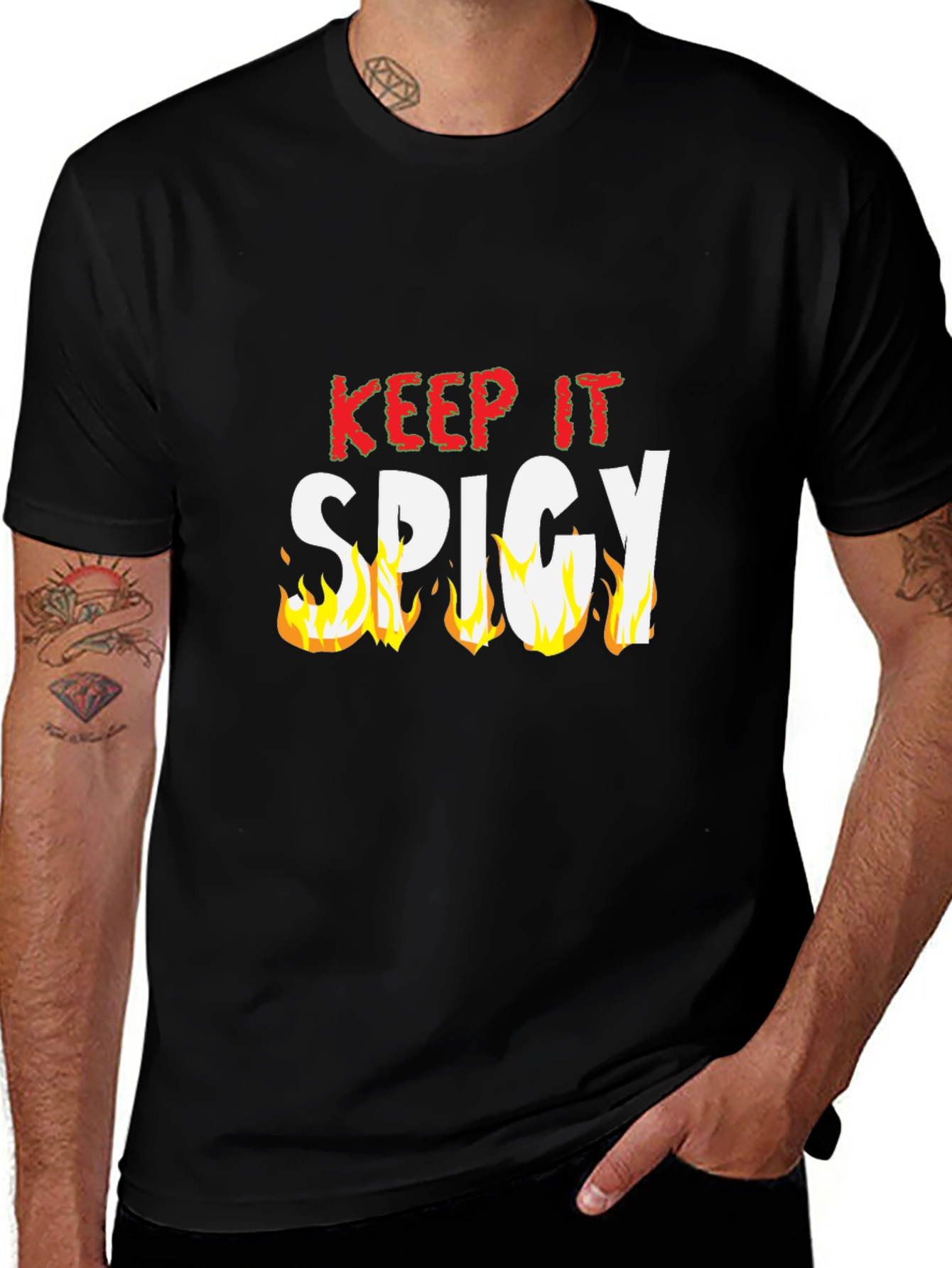 Keep It Spicy Black T-Shirt