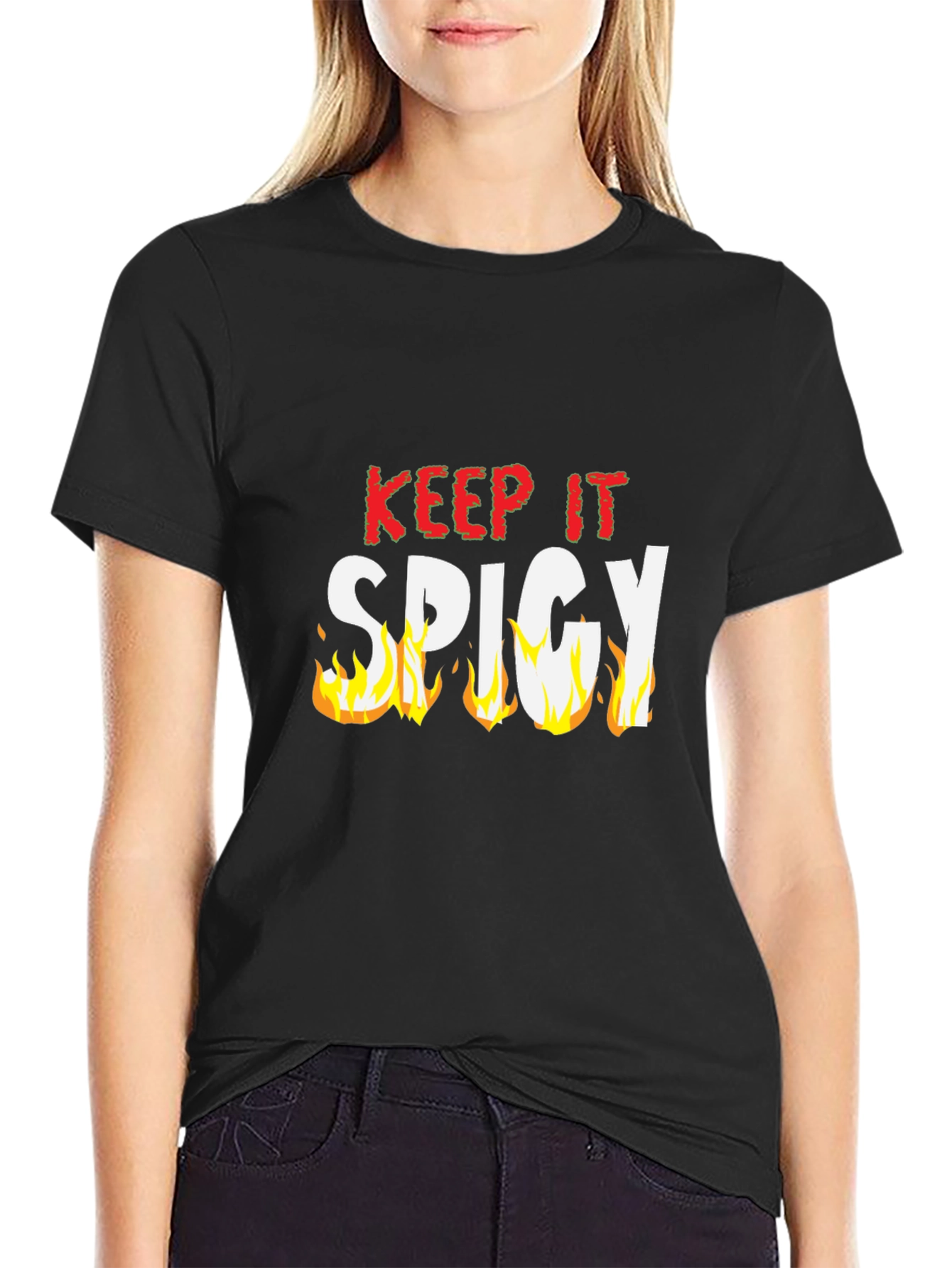 Keep It Spicy Black T-Shirt