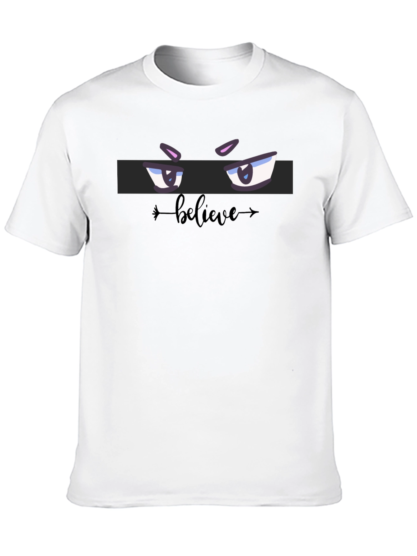 Believe Eye Graphic T-Shirt - Stylish Black Tee