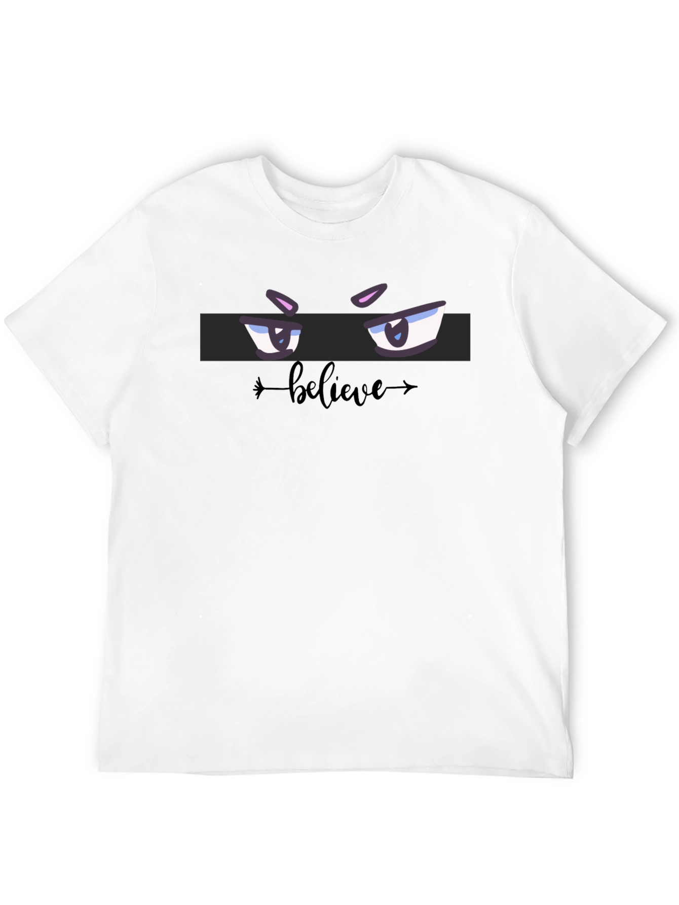 Believe Eye Graphic T-Shirt - Stylish Black Tee