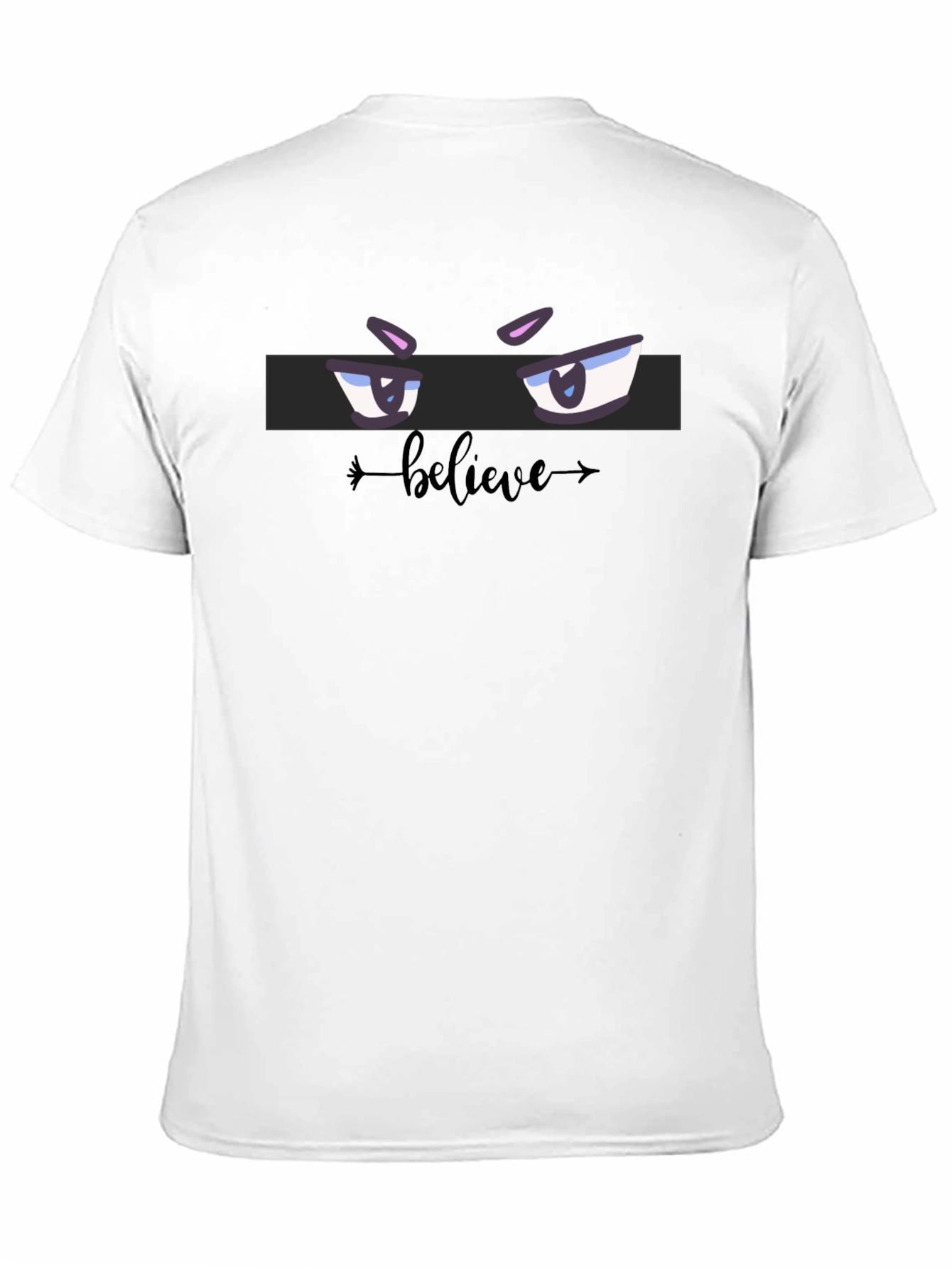 Believe Eye Graphic T-Shirt - Stylish Black Tee