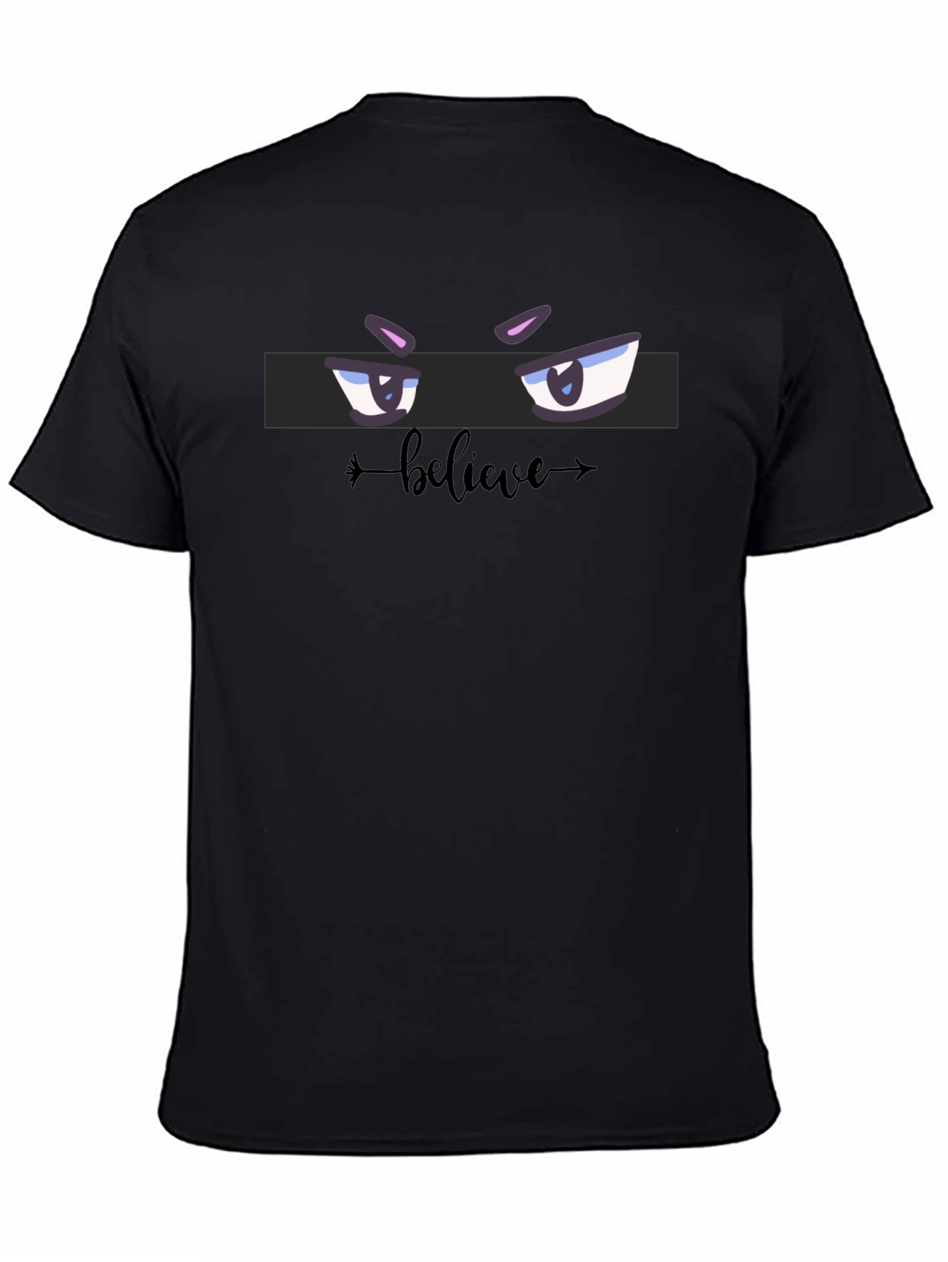 Believe Eye Graphic T-Shirt - Stylish Black Tee