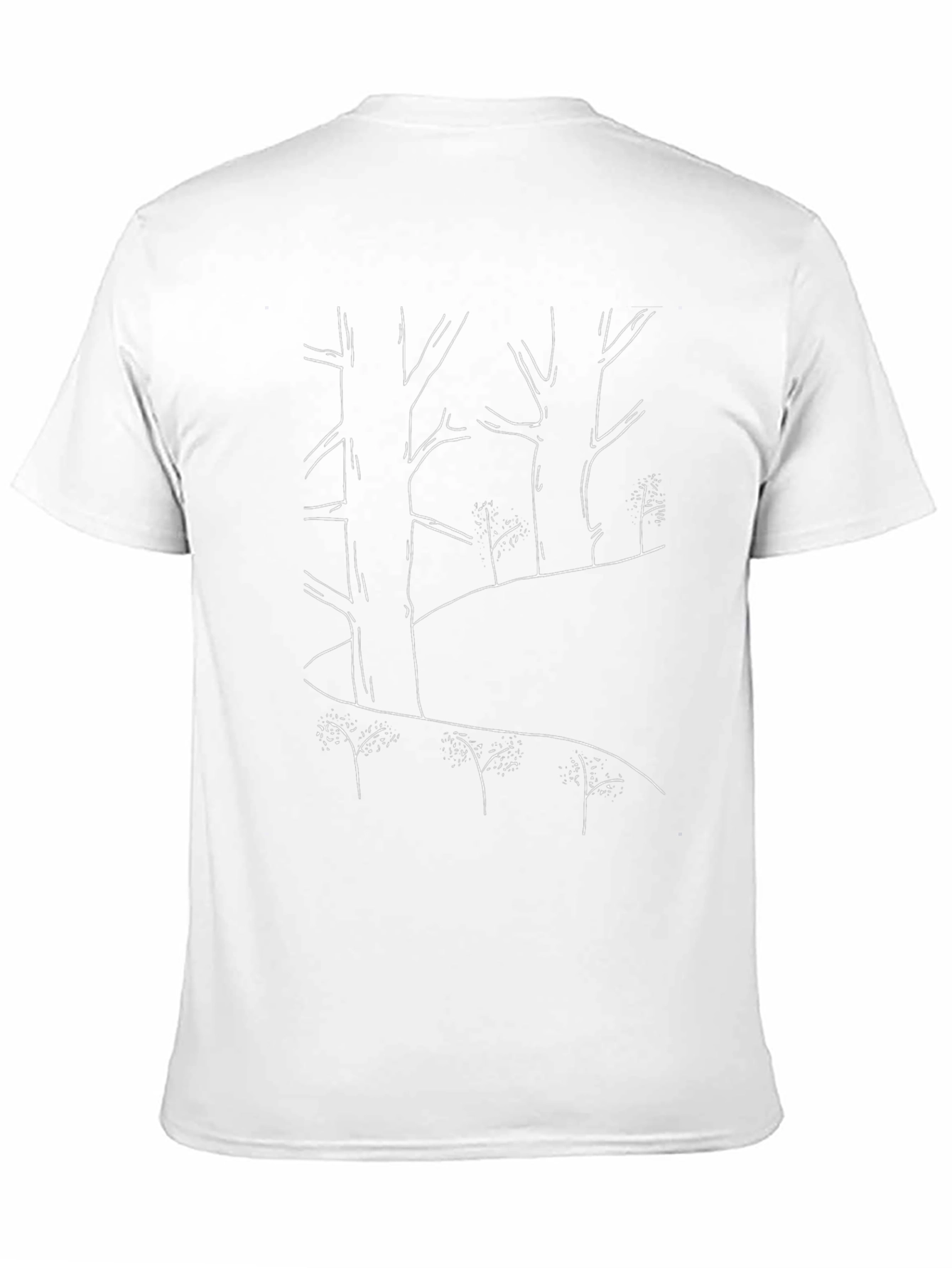 Minimalist Forest Graphic T-Shirt