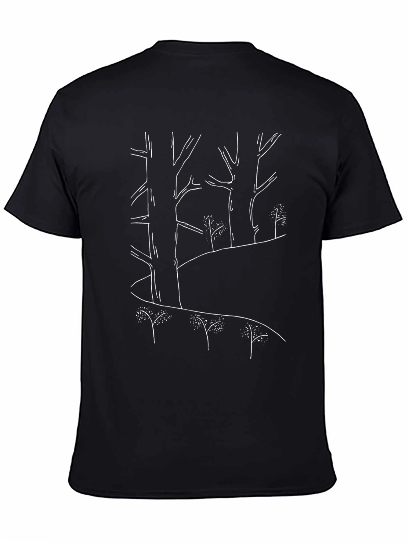Minimalist Forest Graphic T-Shirt