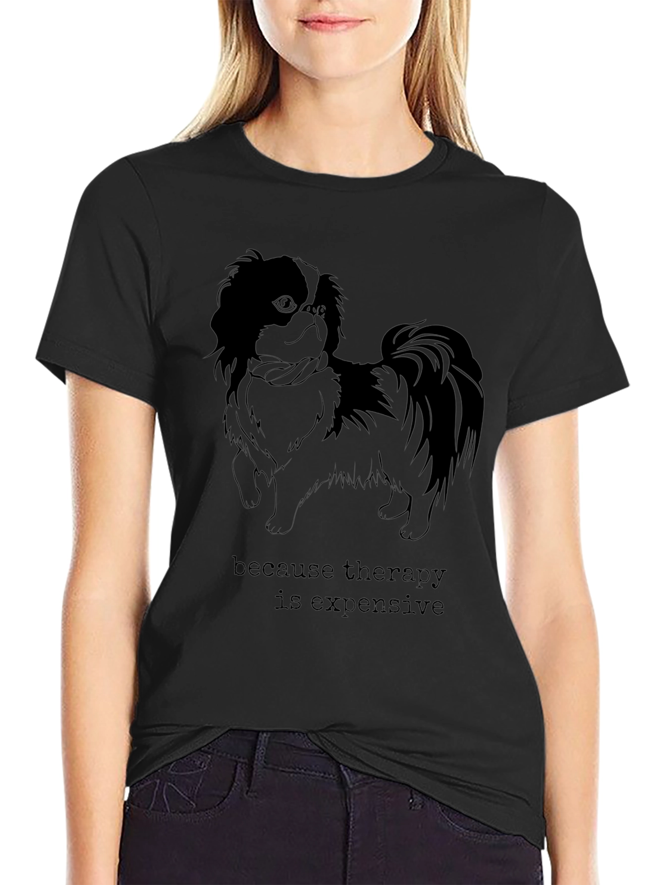 Therapy is Expensive Dog Graphic T-Shirt