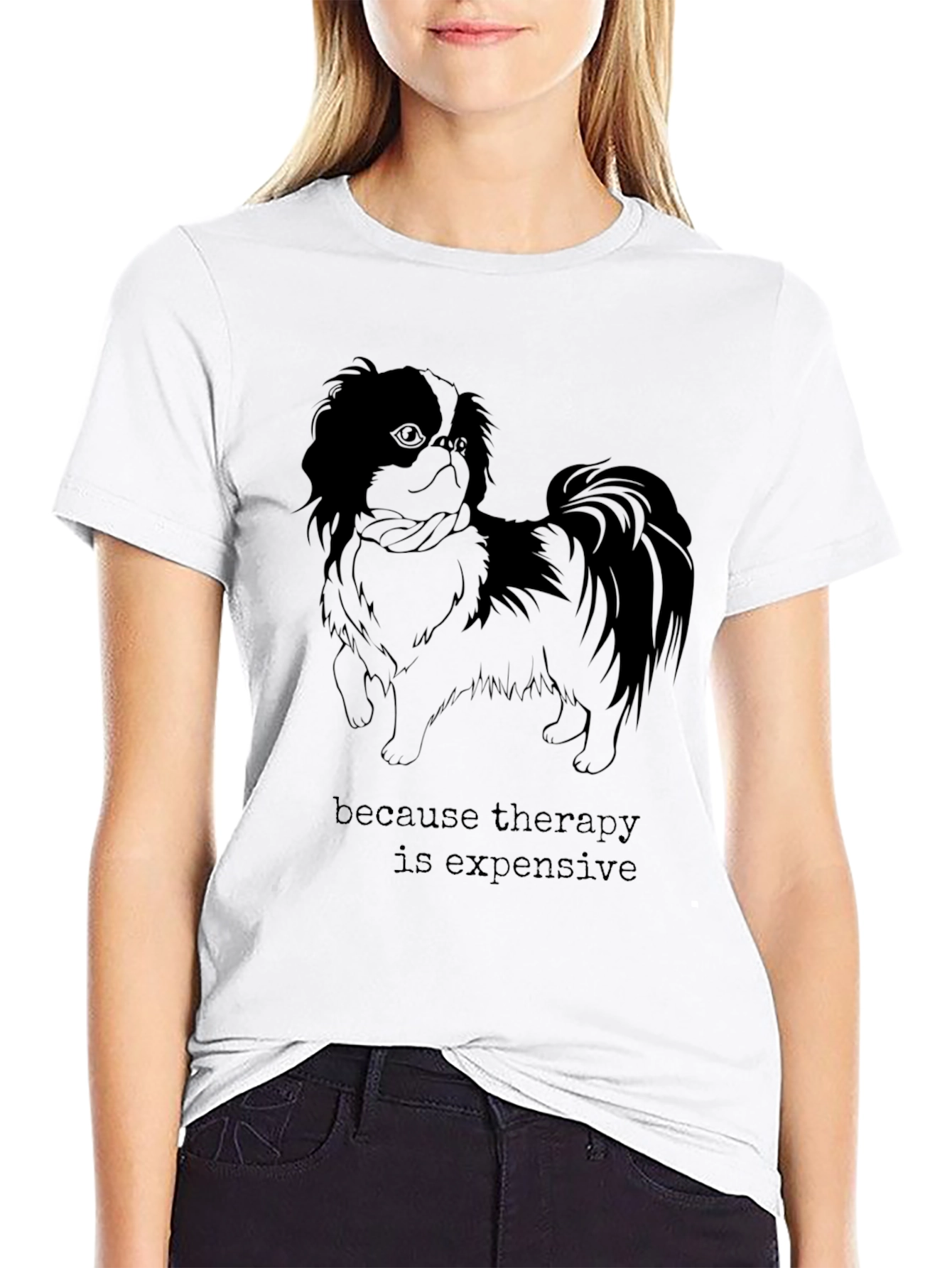 Therapy is Expensive Dog Graphic T-Shirt