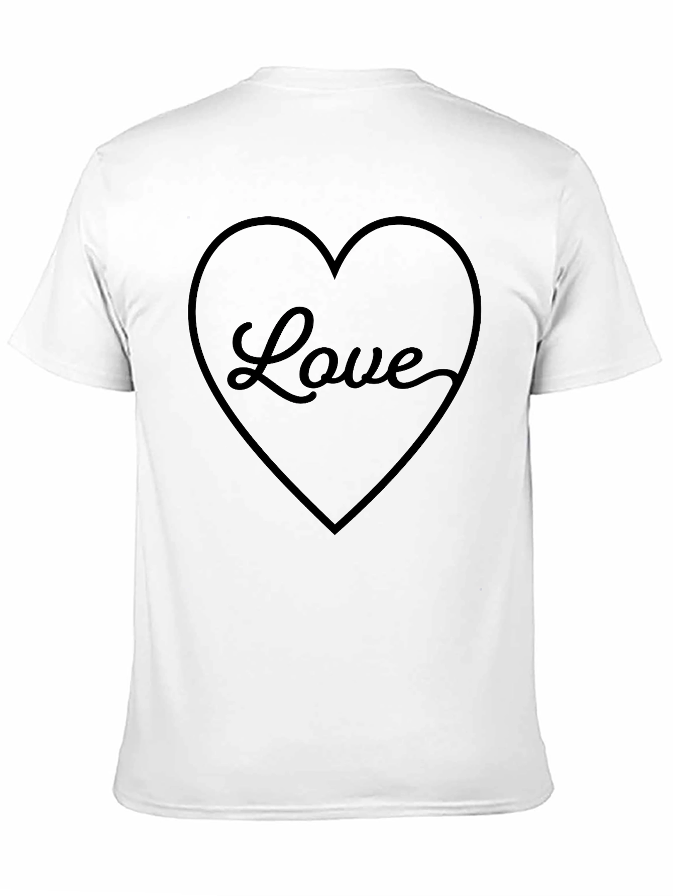 Love Heart Graphic Tee - Soft Cotton Blend T-Shirt