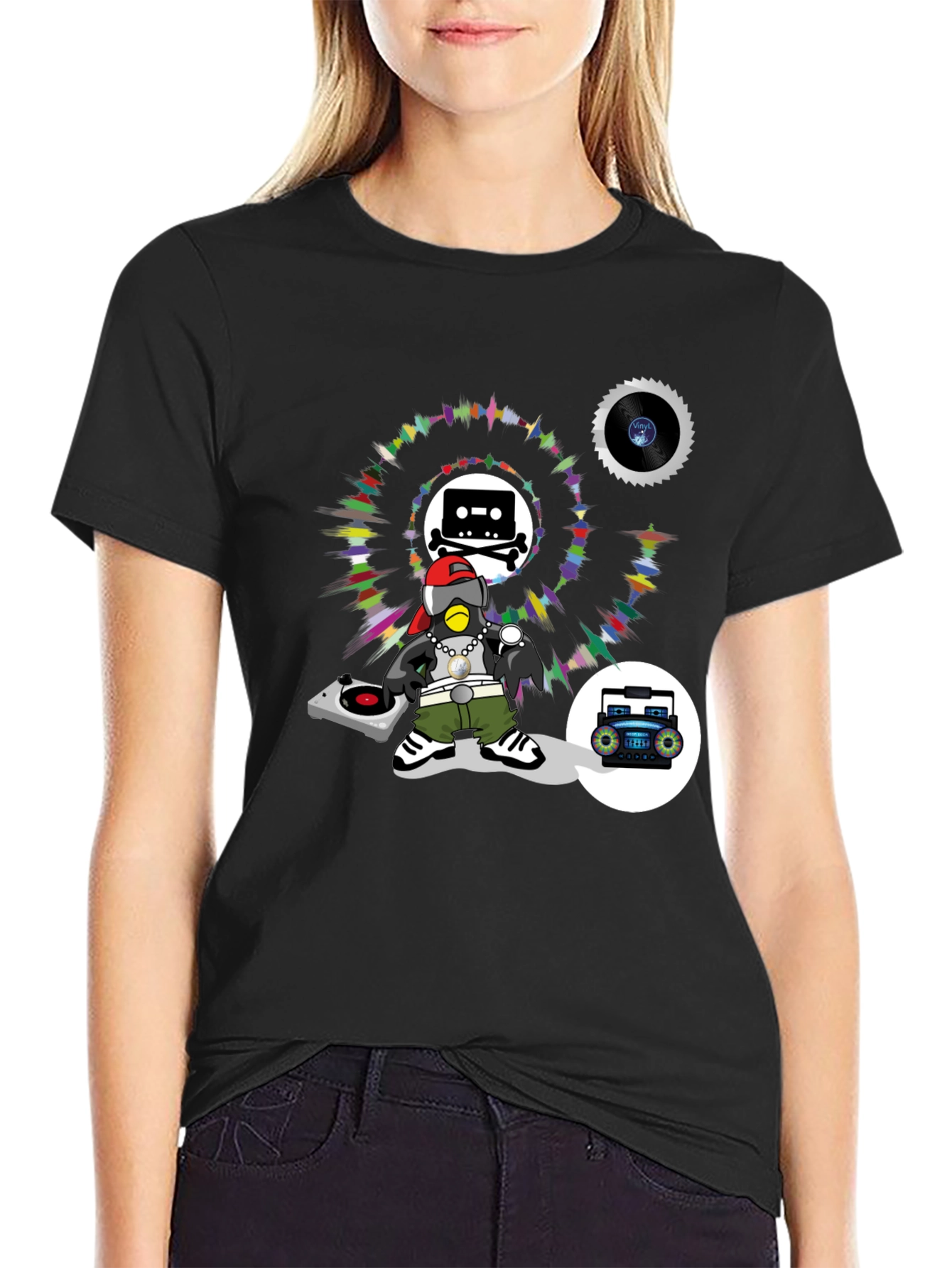DJ Crow T-Shirt - Music Lover Tee