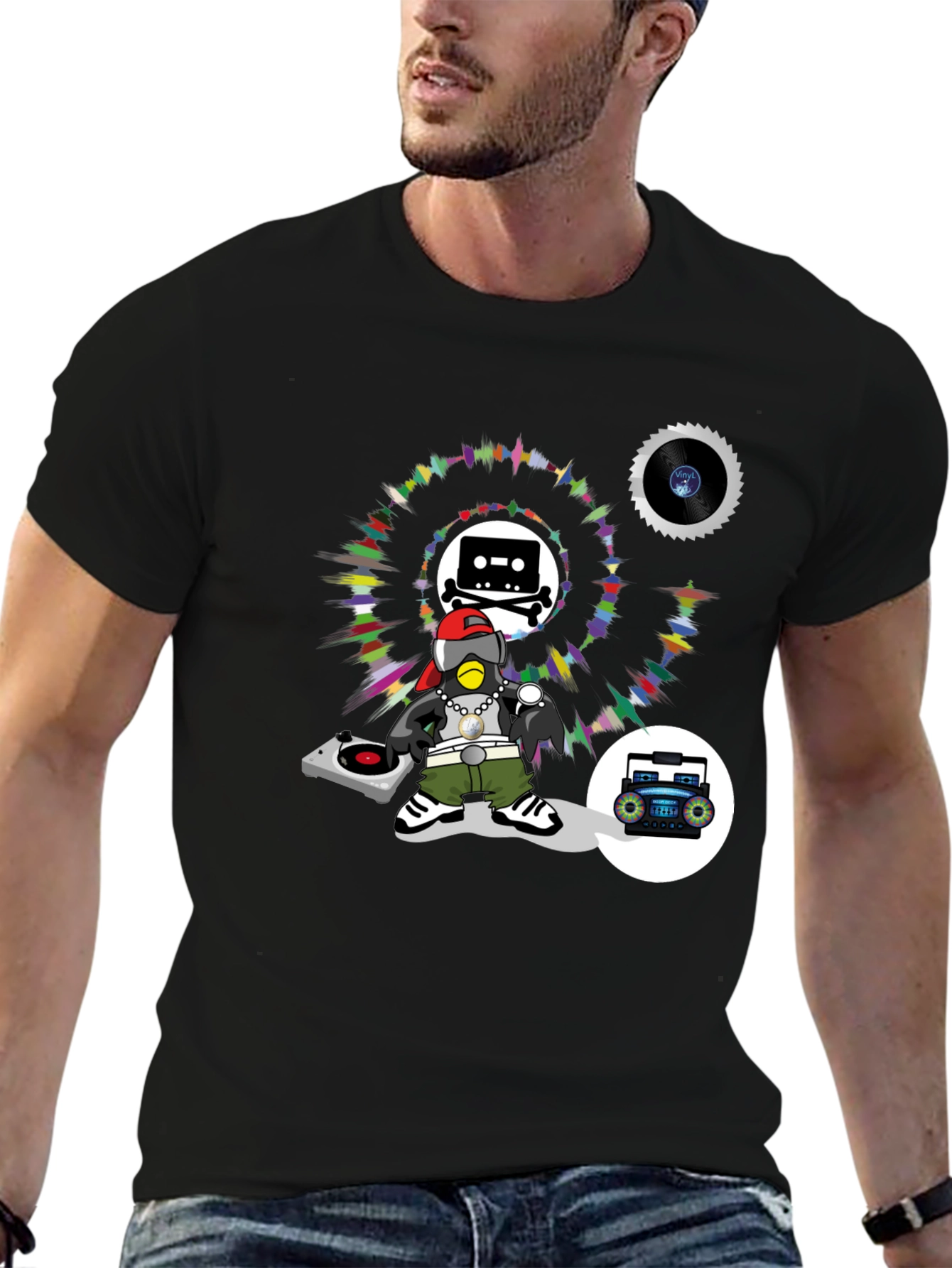 DJ Crow T-Shirt - Music Lover Tee