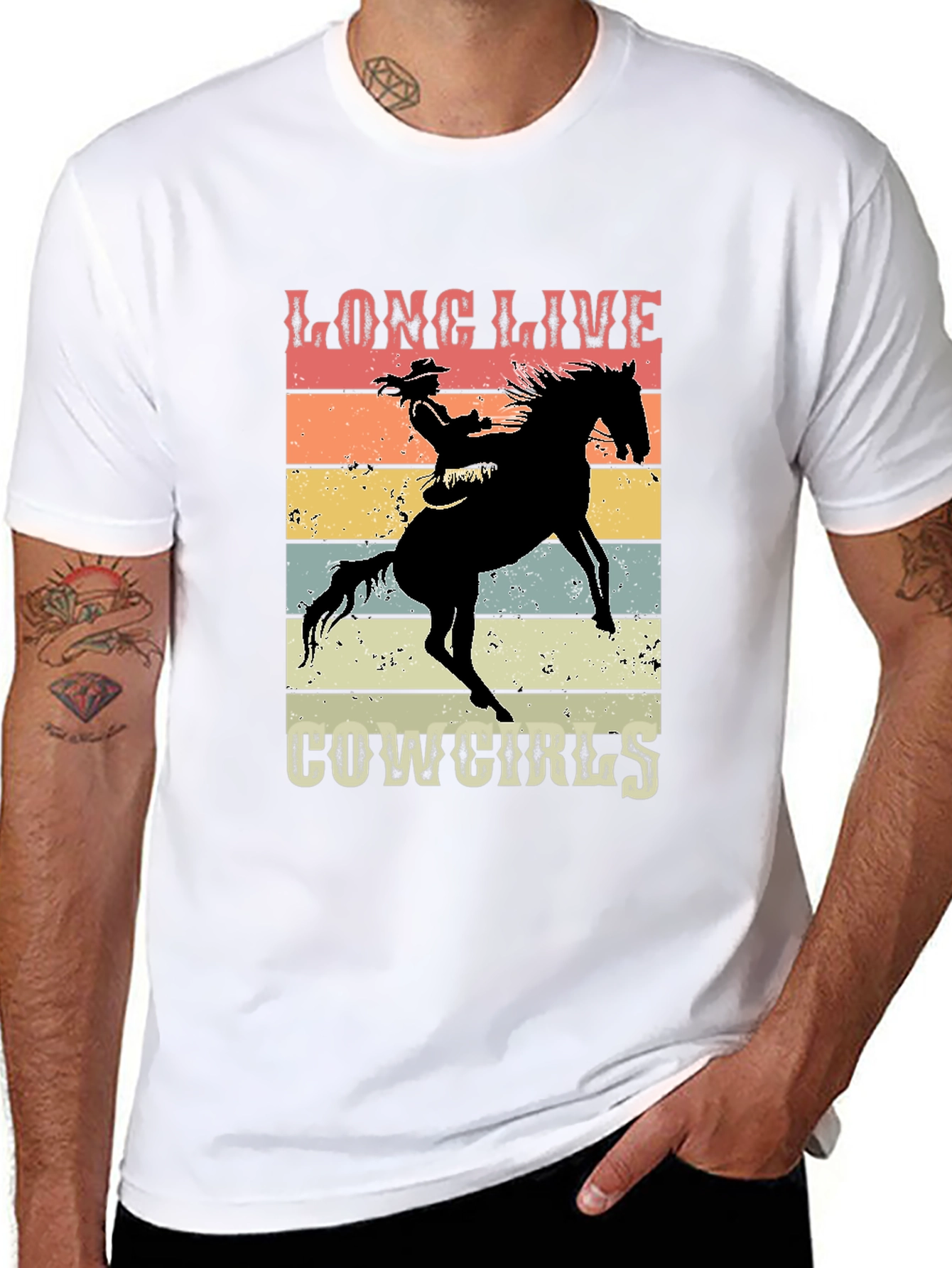 Long Live Cowgirls Graphic Tee - Retro Style