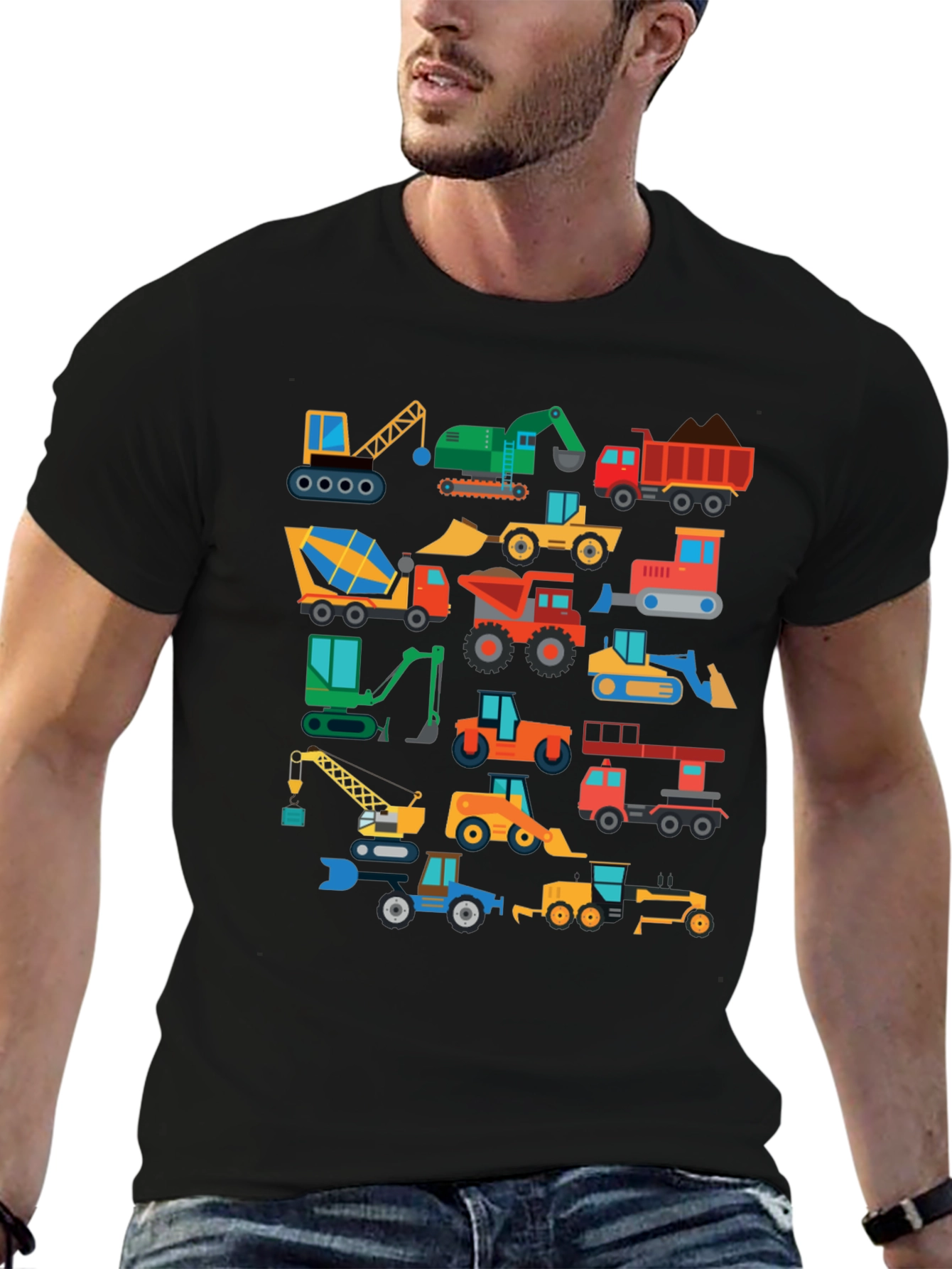 Construction Vehicle T-Shirt: Cartoon Truck Tee for Kids