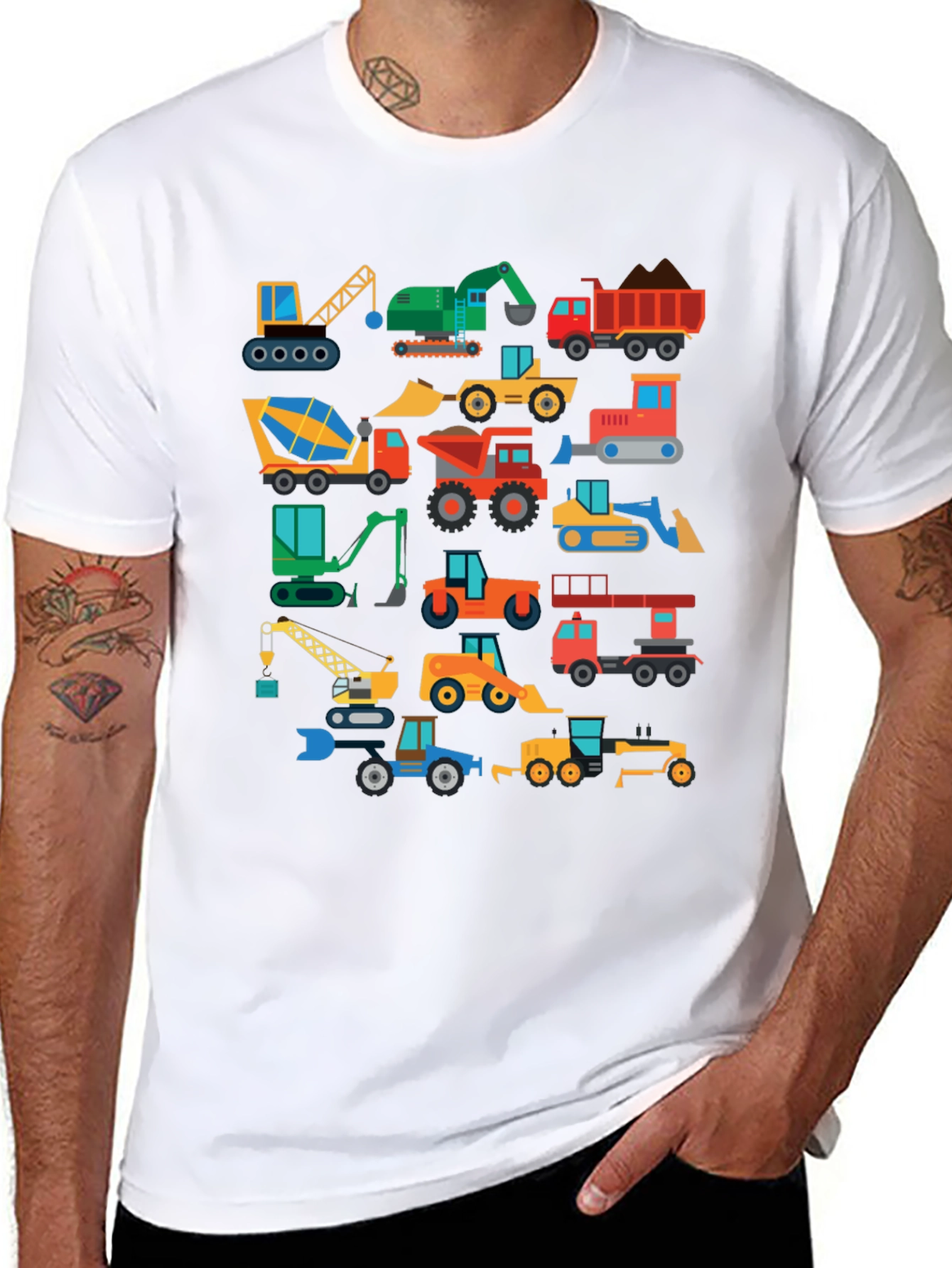 Construction Vehicle T-Shirt: Cartoon Truck Tee for Kids