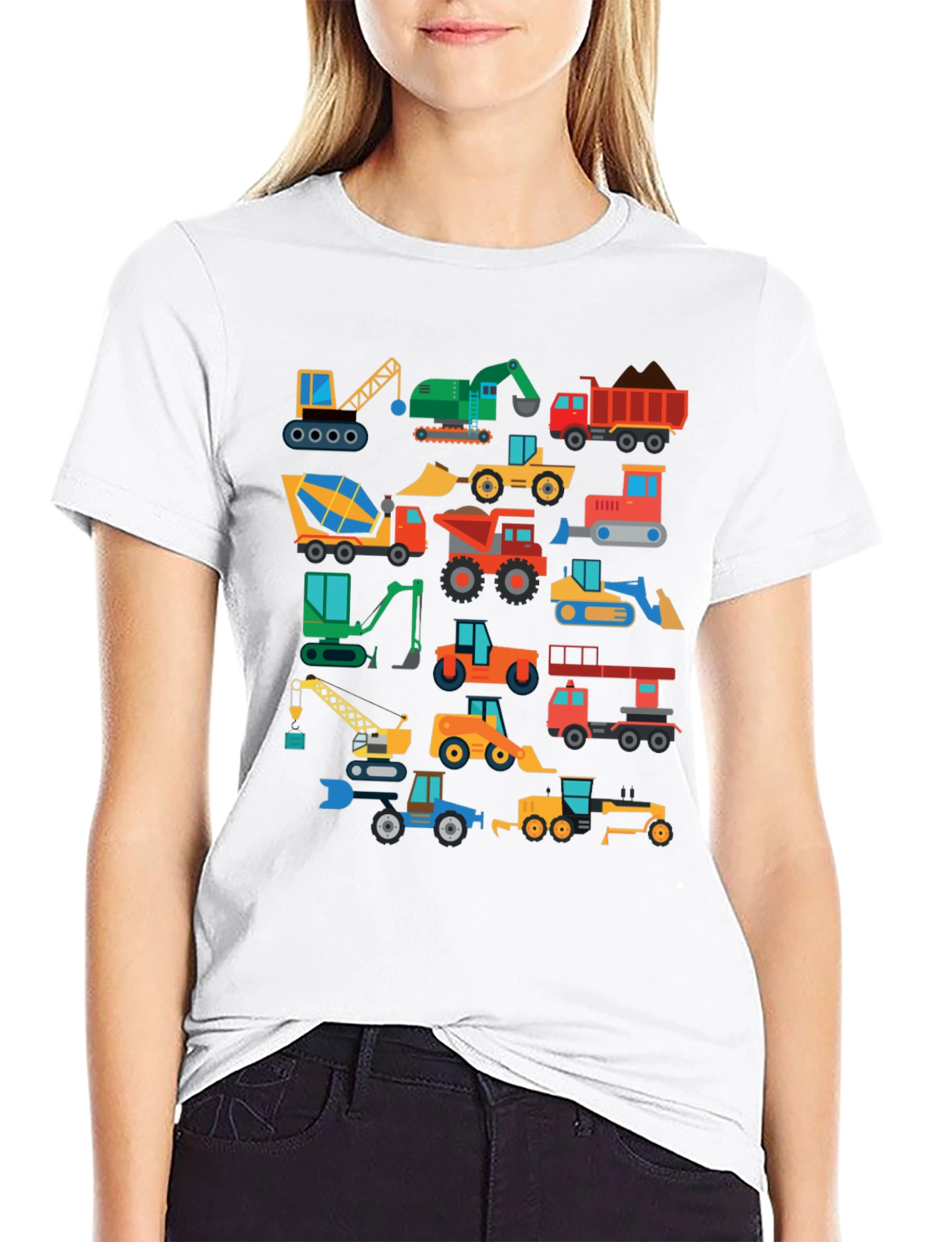 Construction Vehicle T-Shirt: Cartoon Truck Tee for Kids
