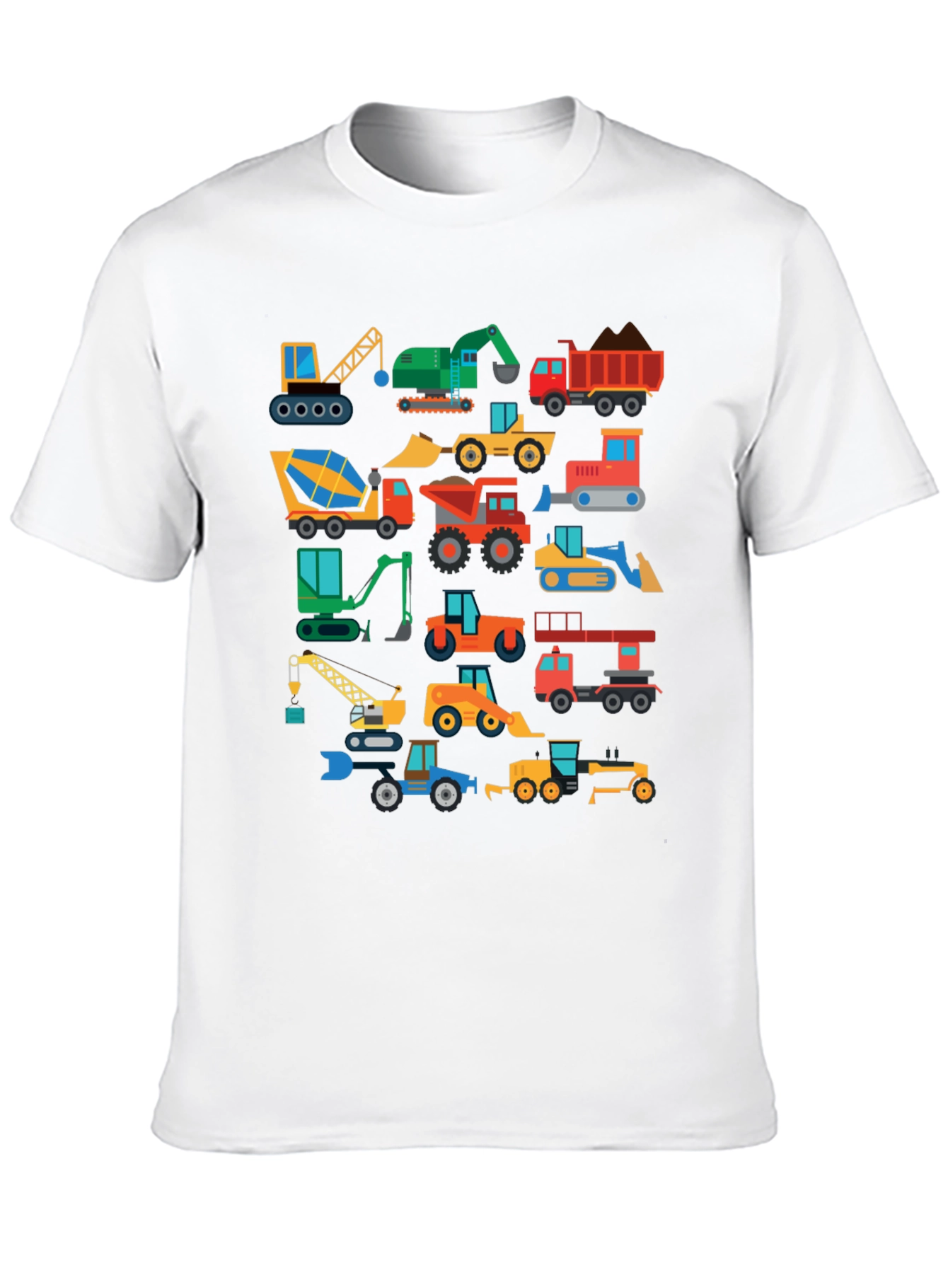 Construction Vehicle T-Shirt: Cartoon Truck Tee for Kids