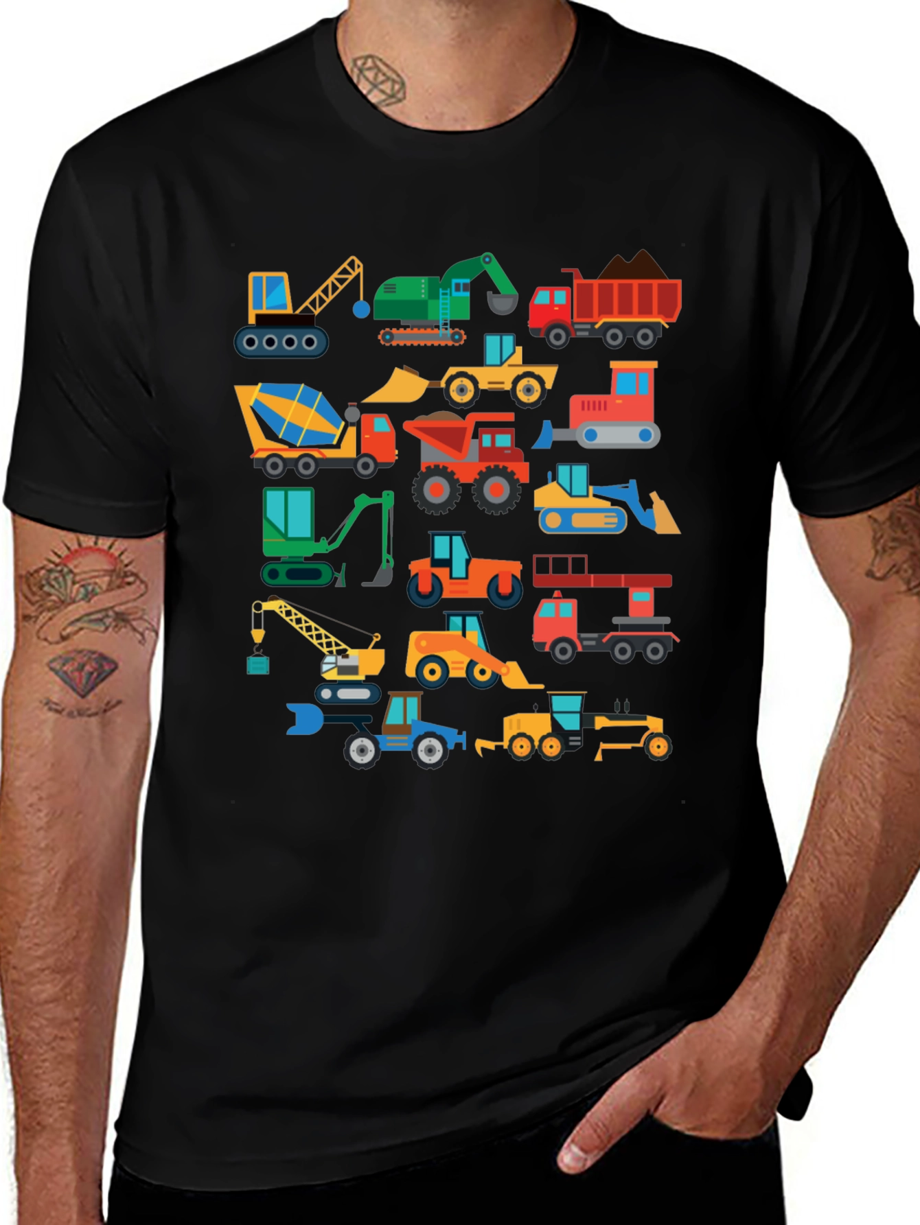 Construction Vehicle T-Shirt: Cartoon Truck Tee for Kids