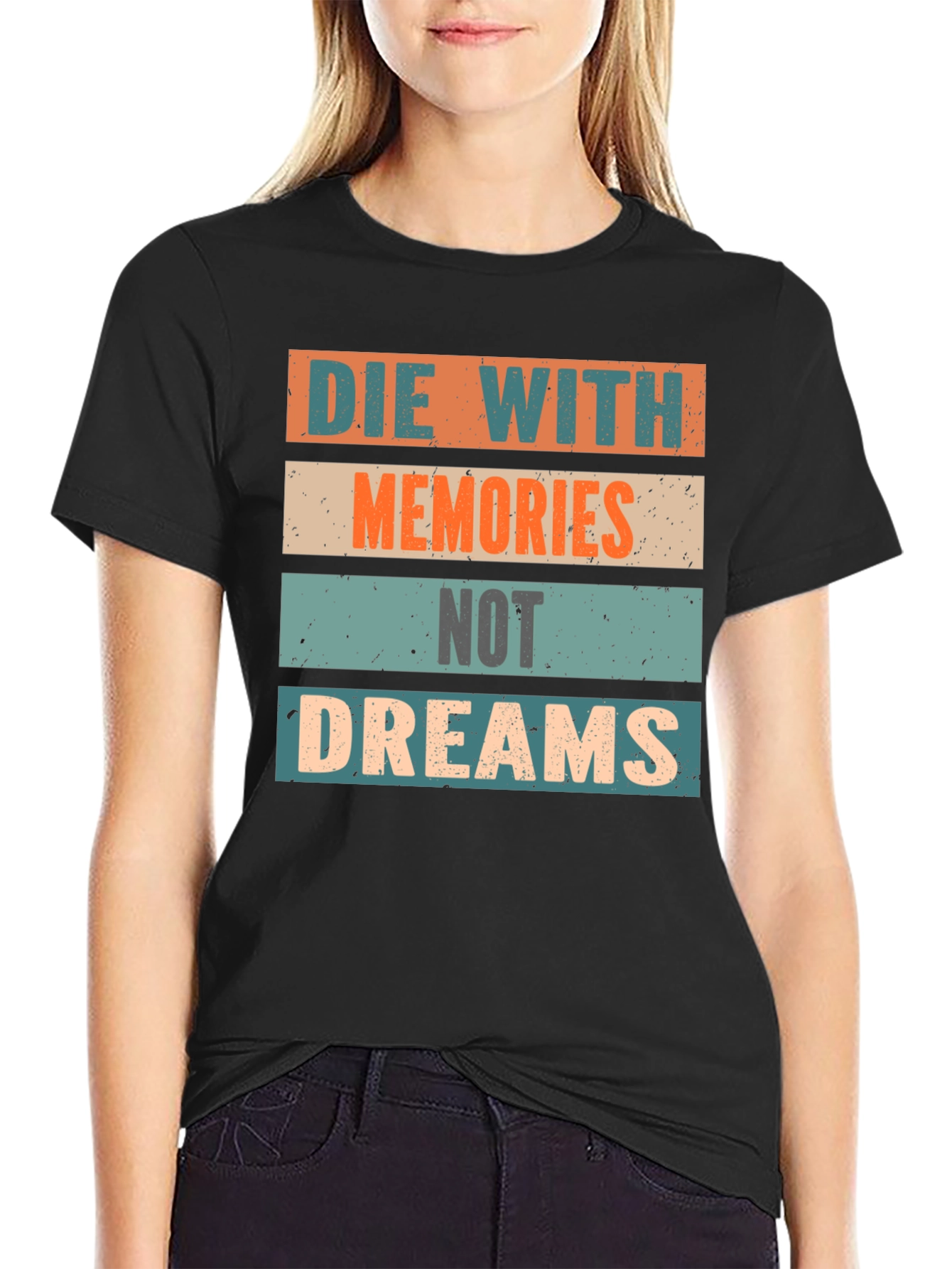 Memories Over Dreams Graphic Tee - Black