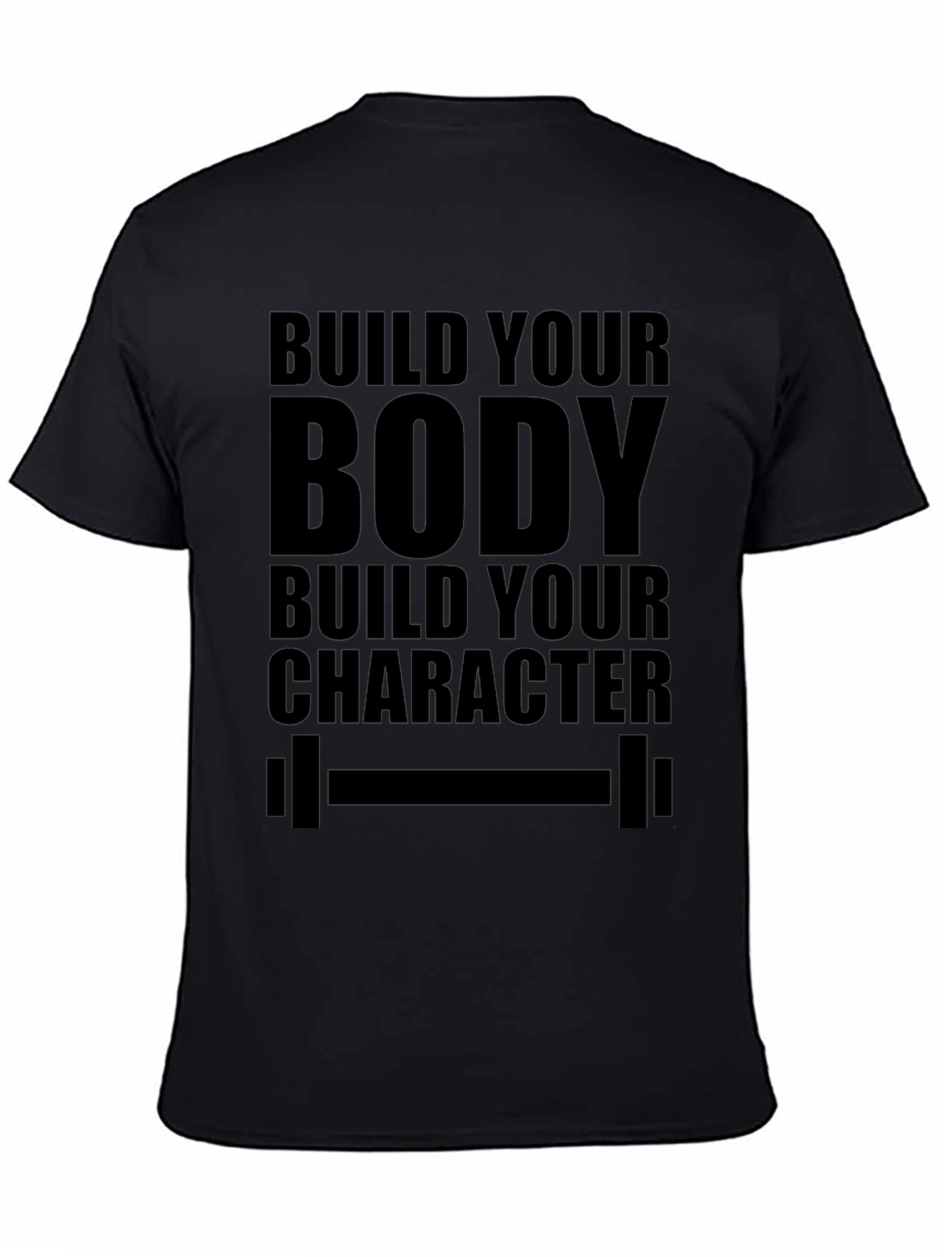 Build Your Body Black Graphic Tee