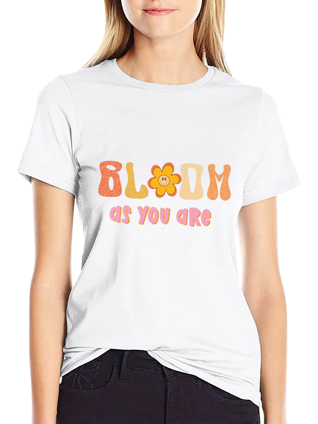 Bloom As You Are Black T-Shirt