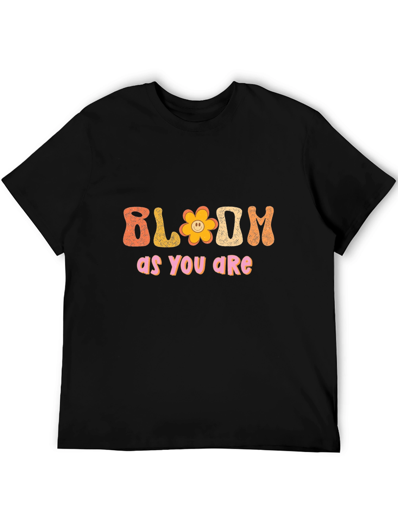 Bloom As You Are Black T-Shirt