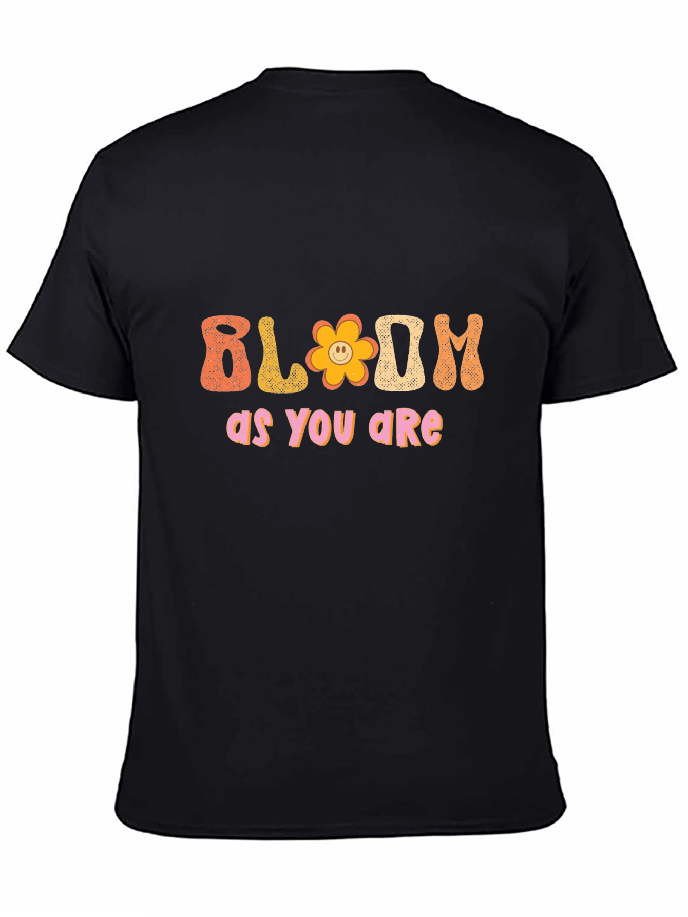 Bloom As You Are Black T-Shirt