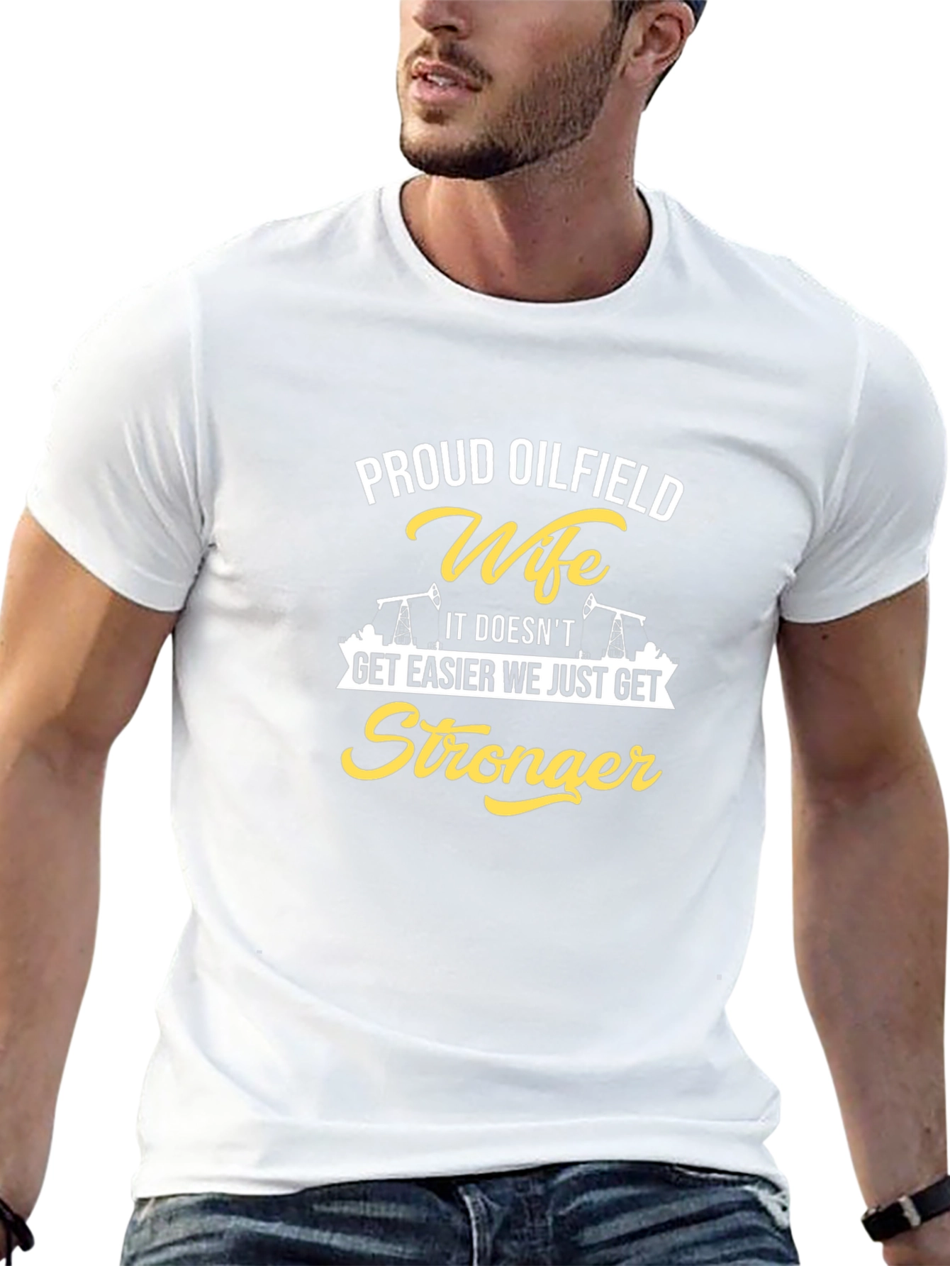 Proud Oilfield Wife Graphic Tee - Strong Women Shirt