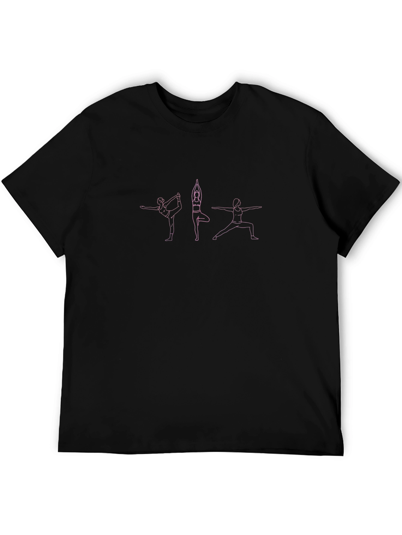 Yoga Pose Black T-Shirt