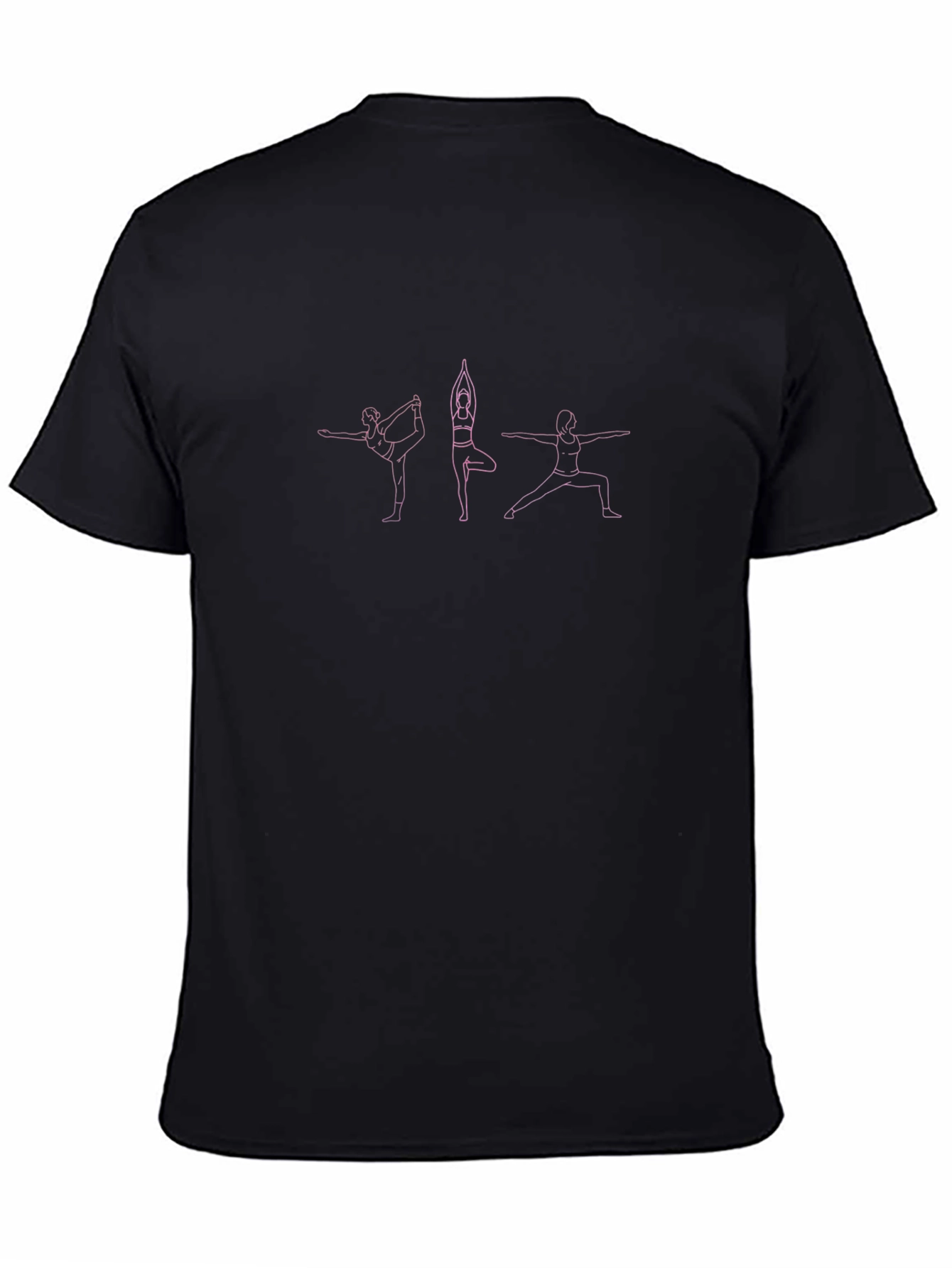 Yoga Pose Black T-Shirt
