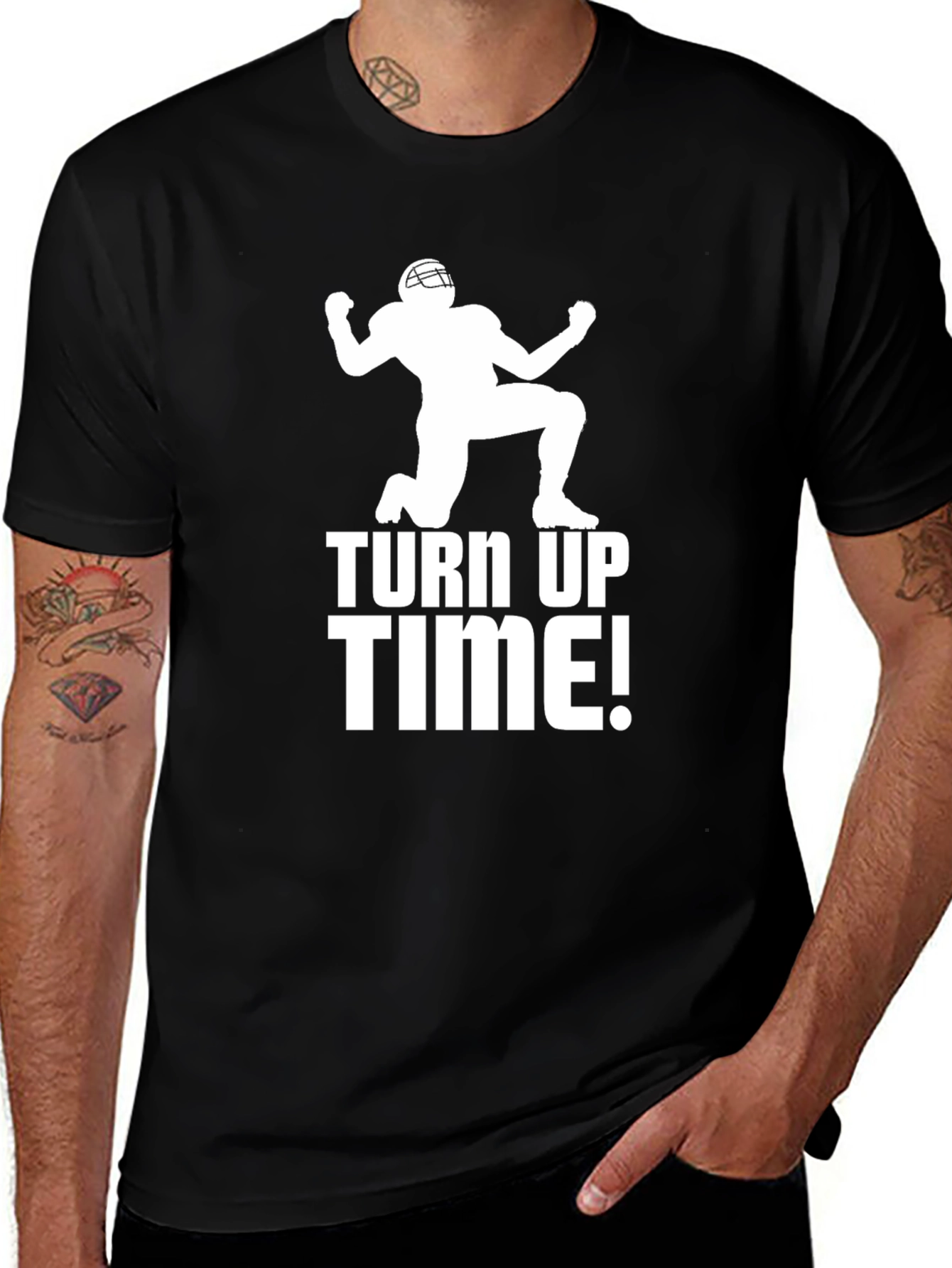 Turn Up Time Football T-Shirt