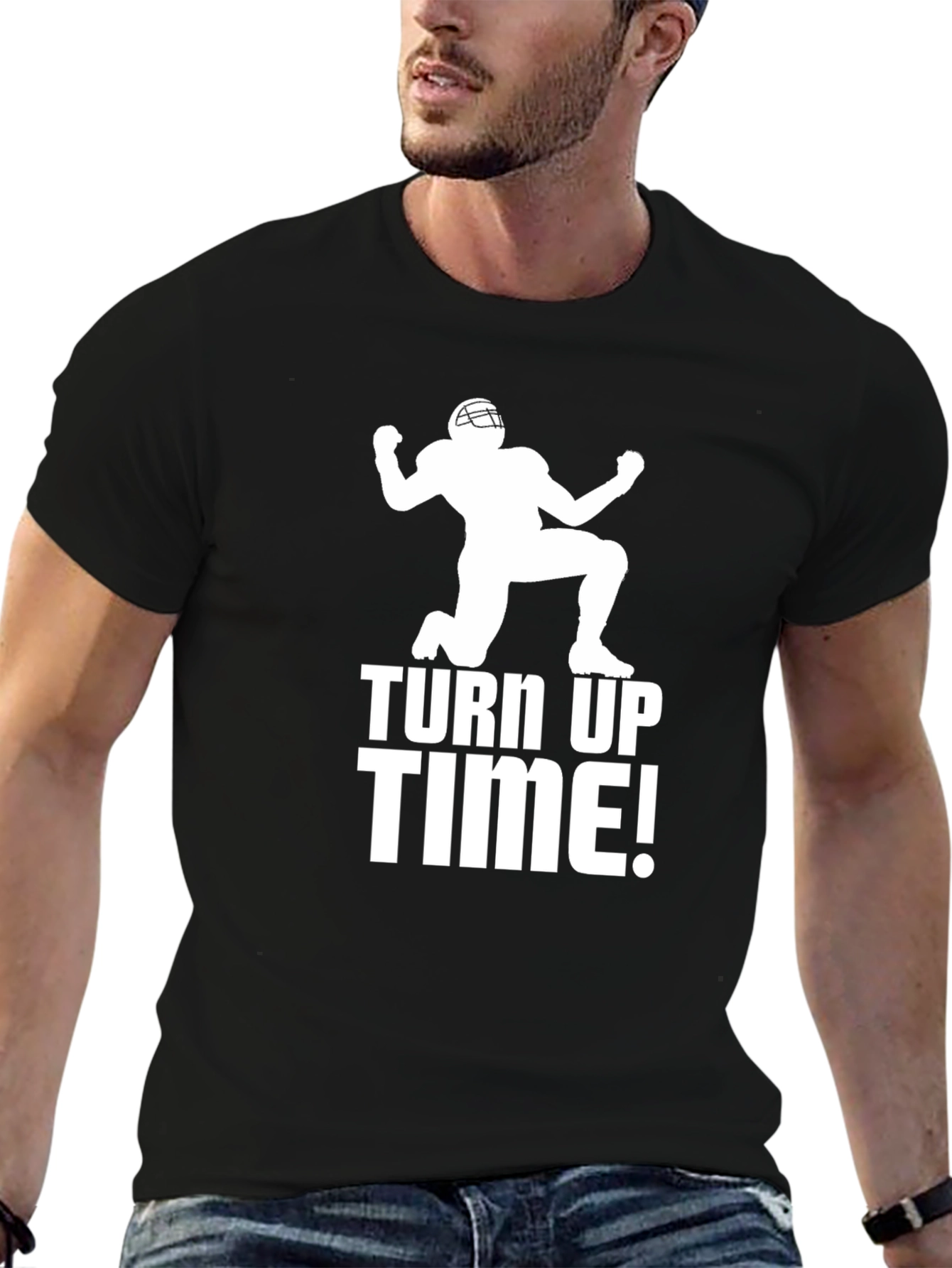 Turn Up Time Football T-Shirt