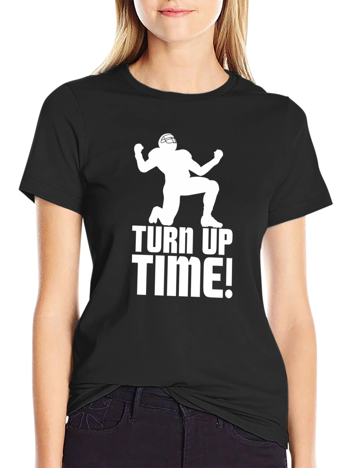 Turn Up Time Football T-Shirt