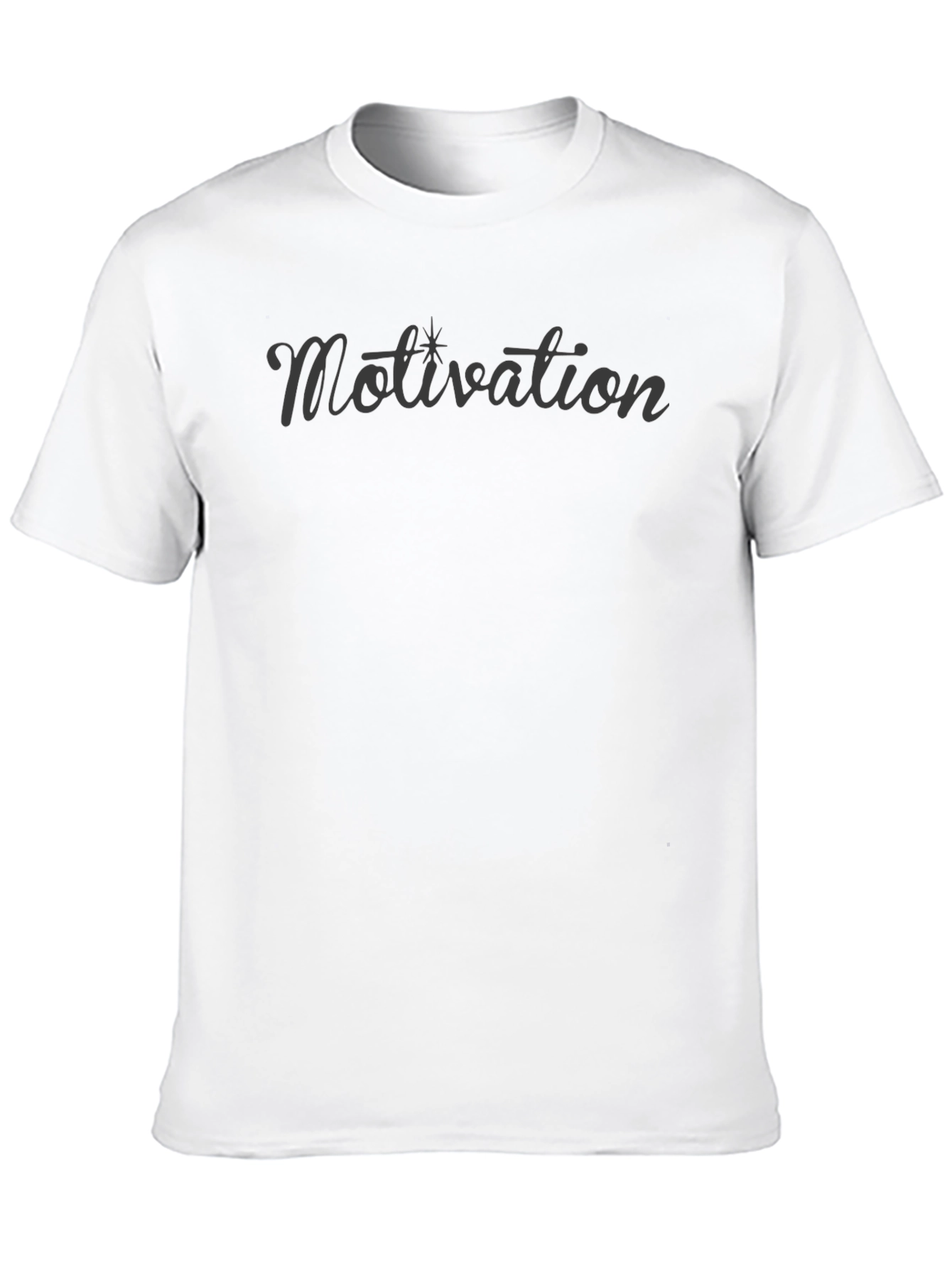 Motivation Black Tee - Stylish and Comfortable