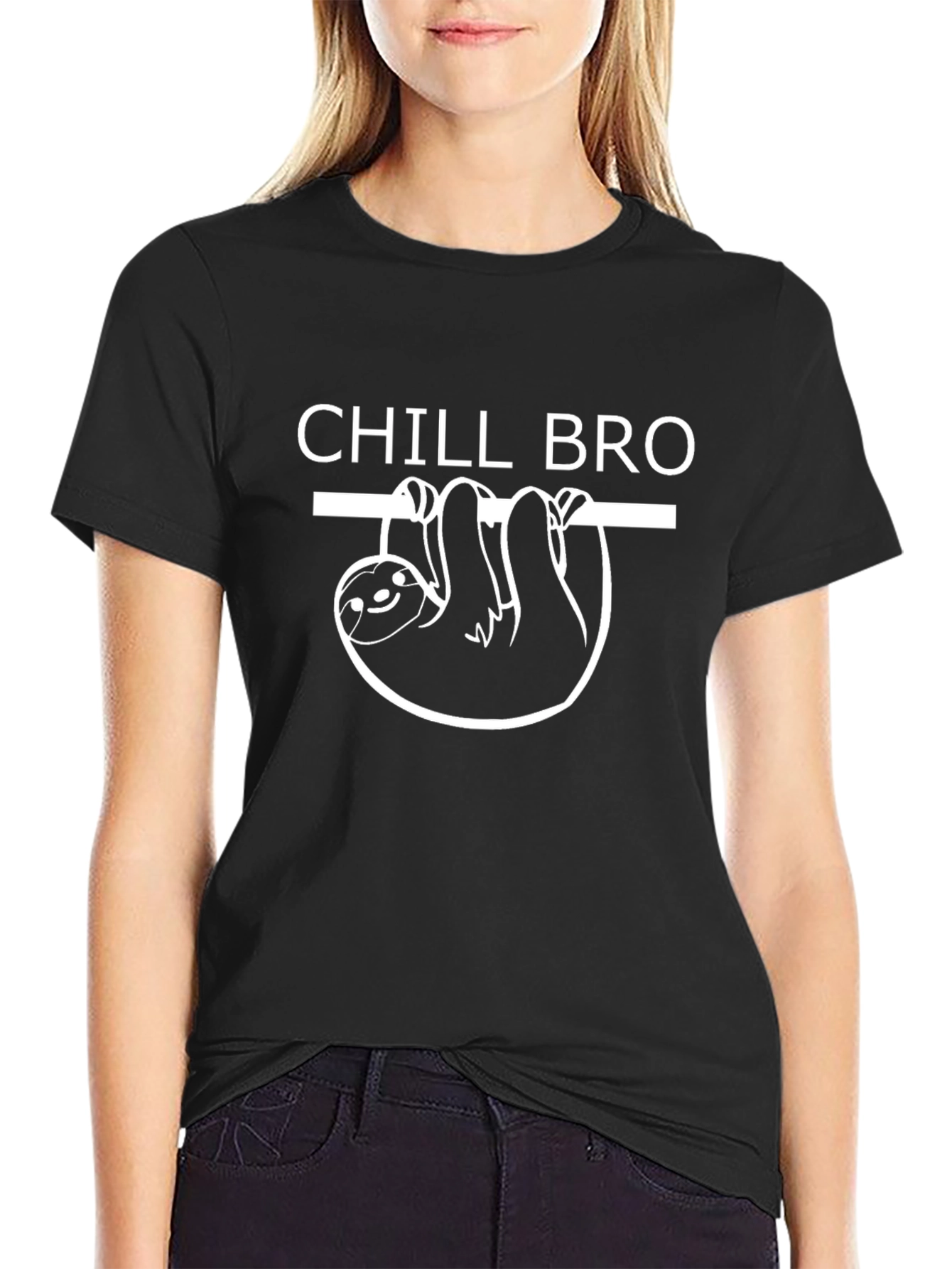 Chill Bro Sloth Graphic Tee - Relaxed Style