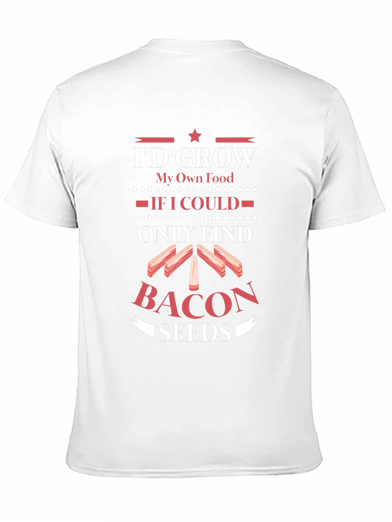 Funny Bacon Seeds Graphic Tee