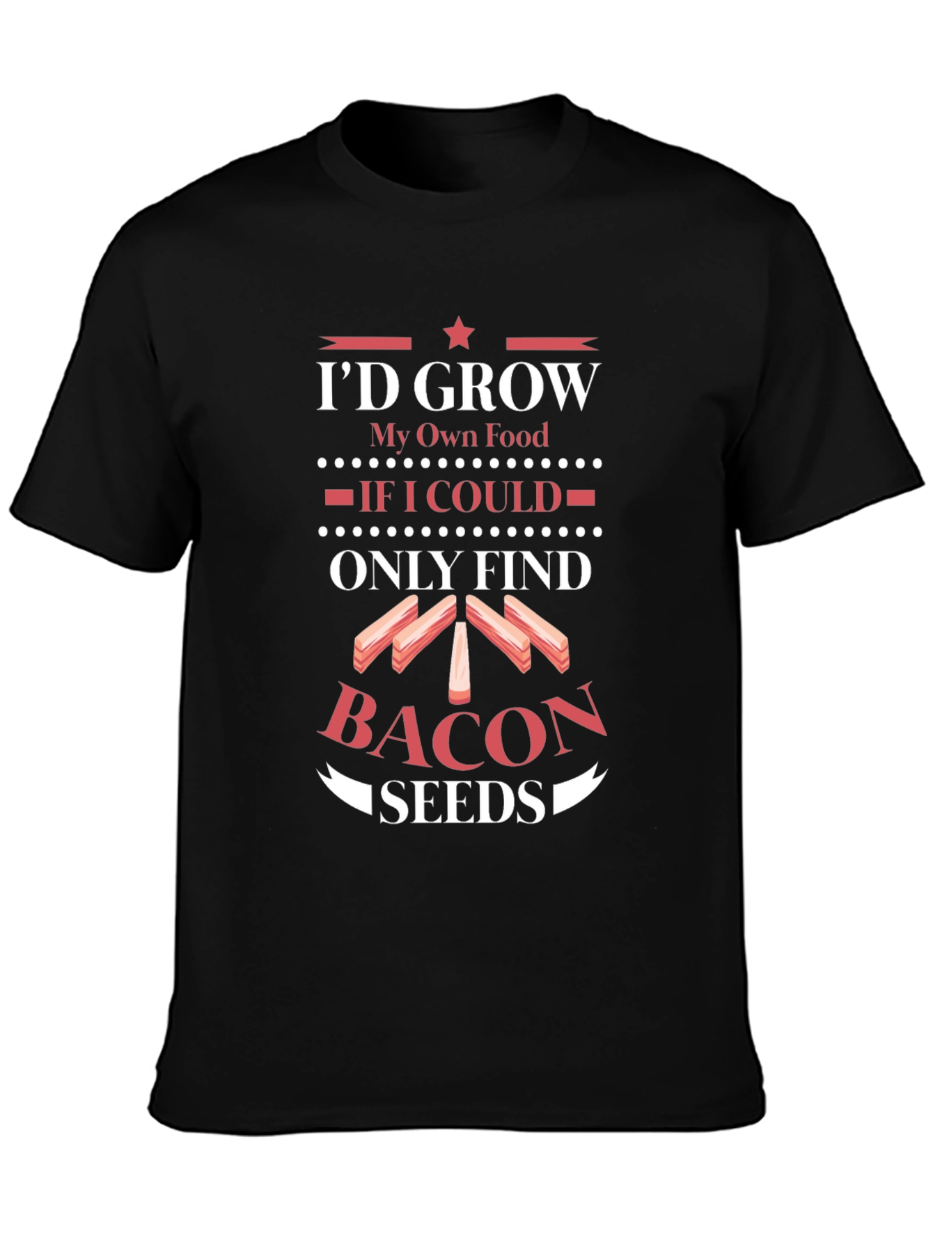 Funny Bacon Seeds Graphic Tee