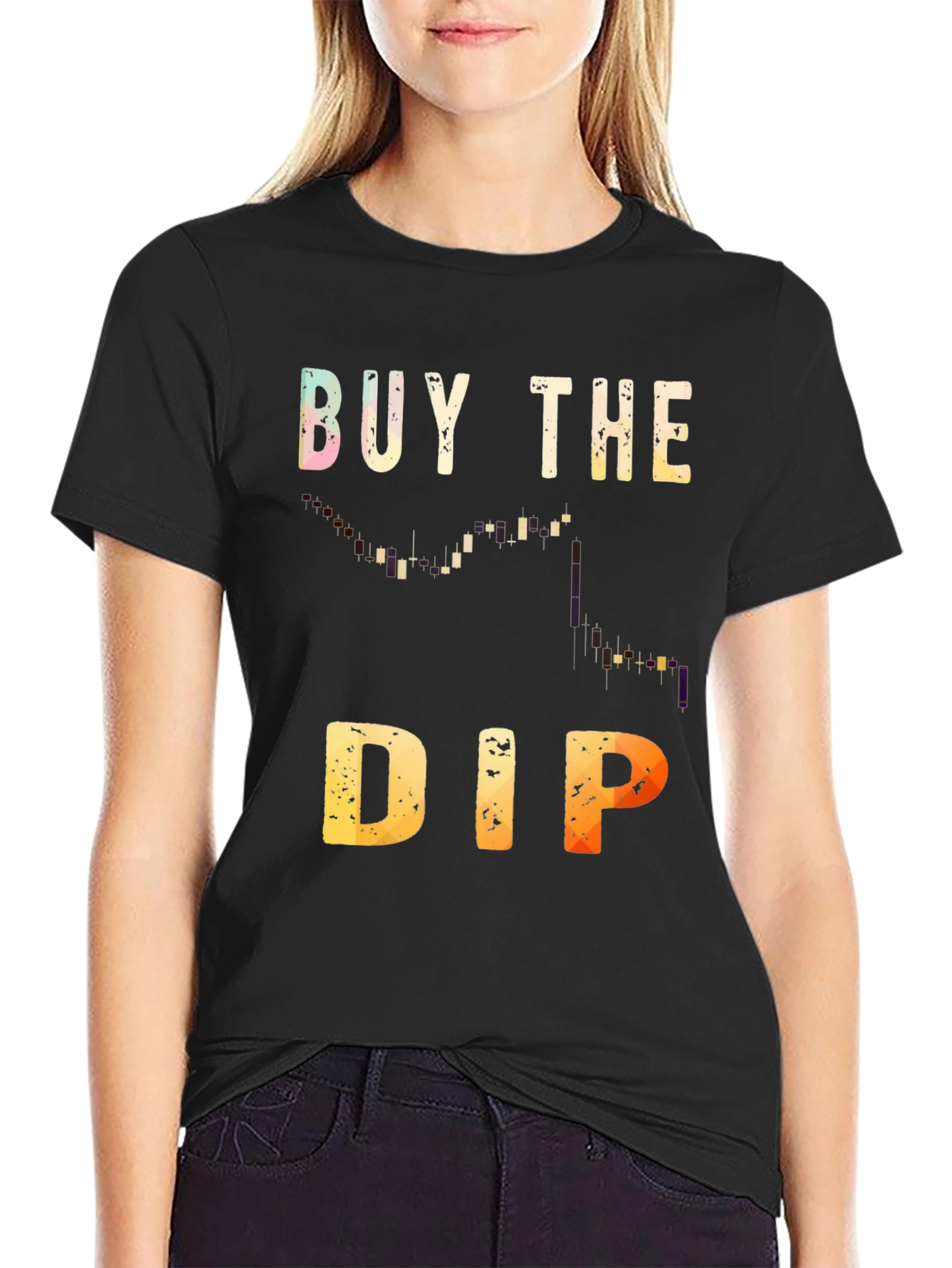 Buy the Dip Black Graphic Tee