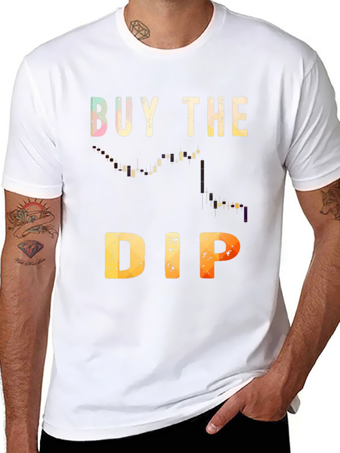 Buy the Dip Black Graphic Tee