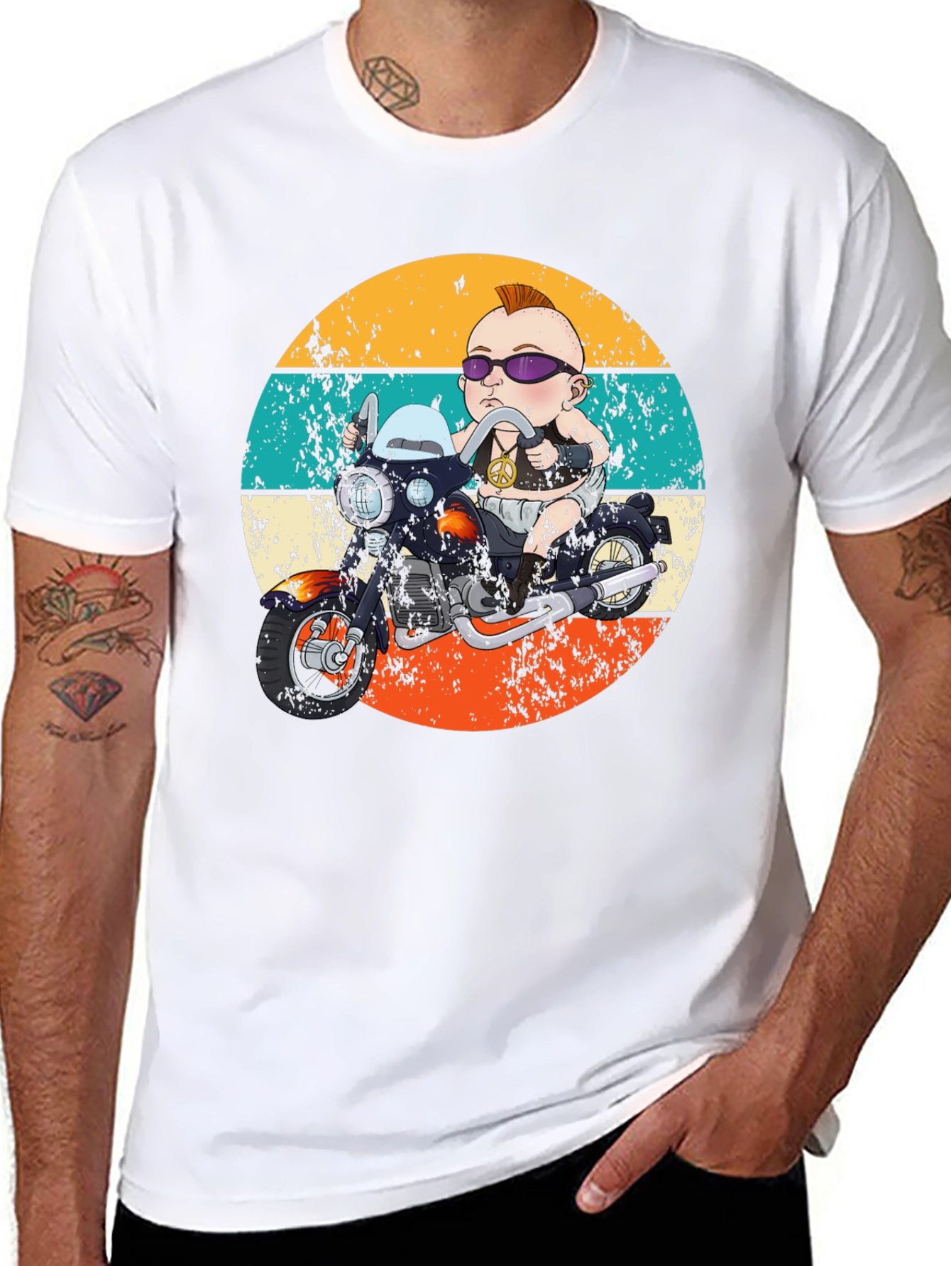 Retro Baby Biker Graphic Tee