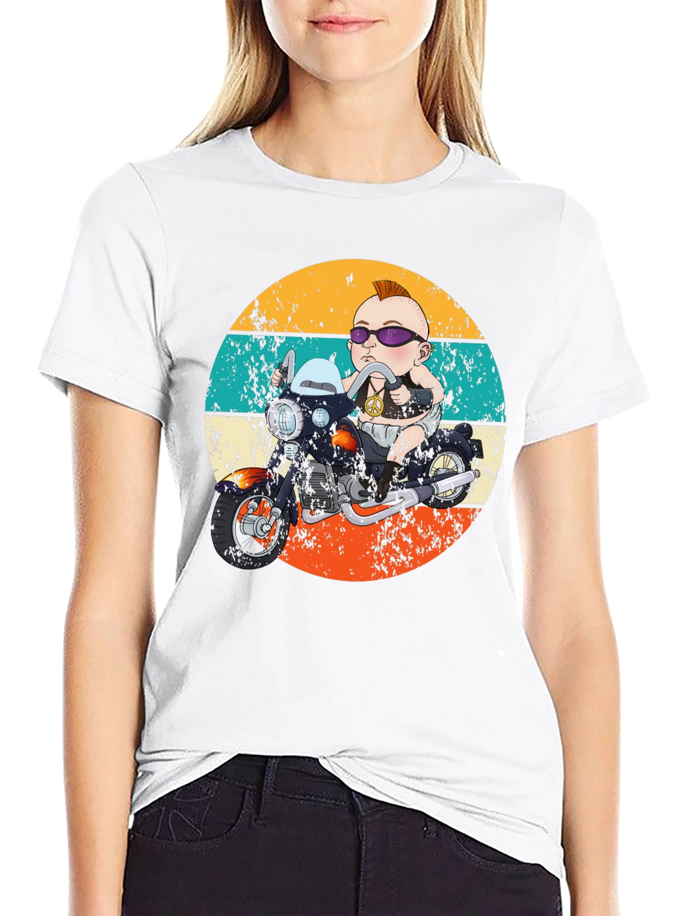 Retro Baby Biker Graphic Tee