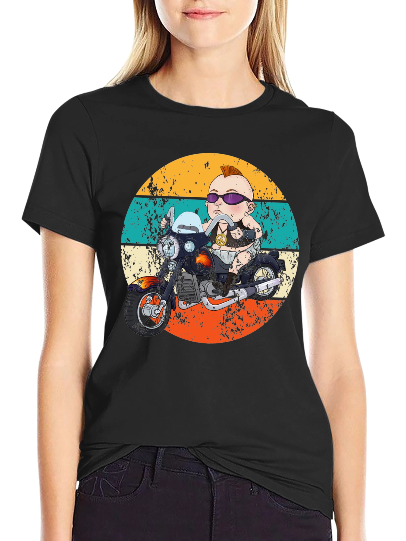 Retro Baby Biker Graphic Tee