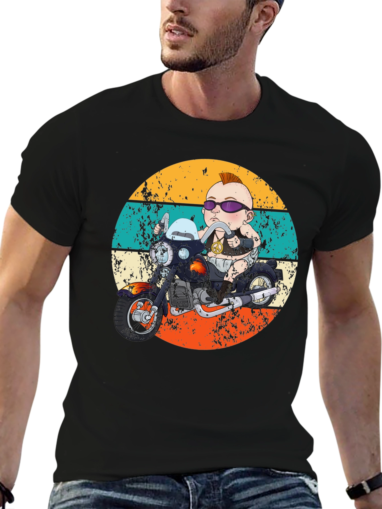 Retro Baby Biker Graphic Tee